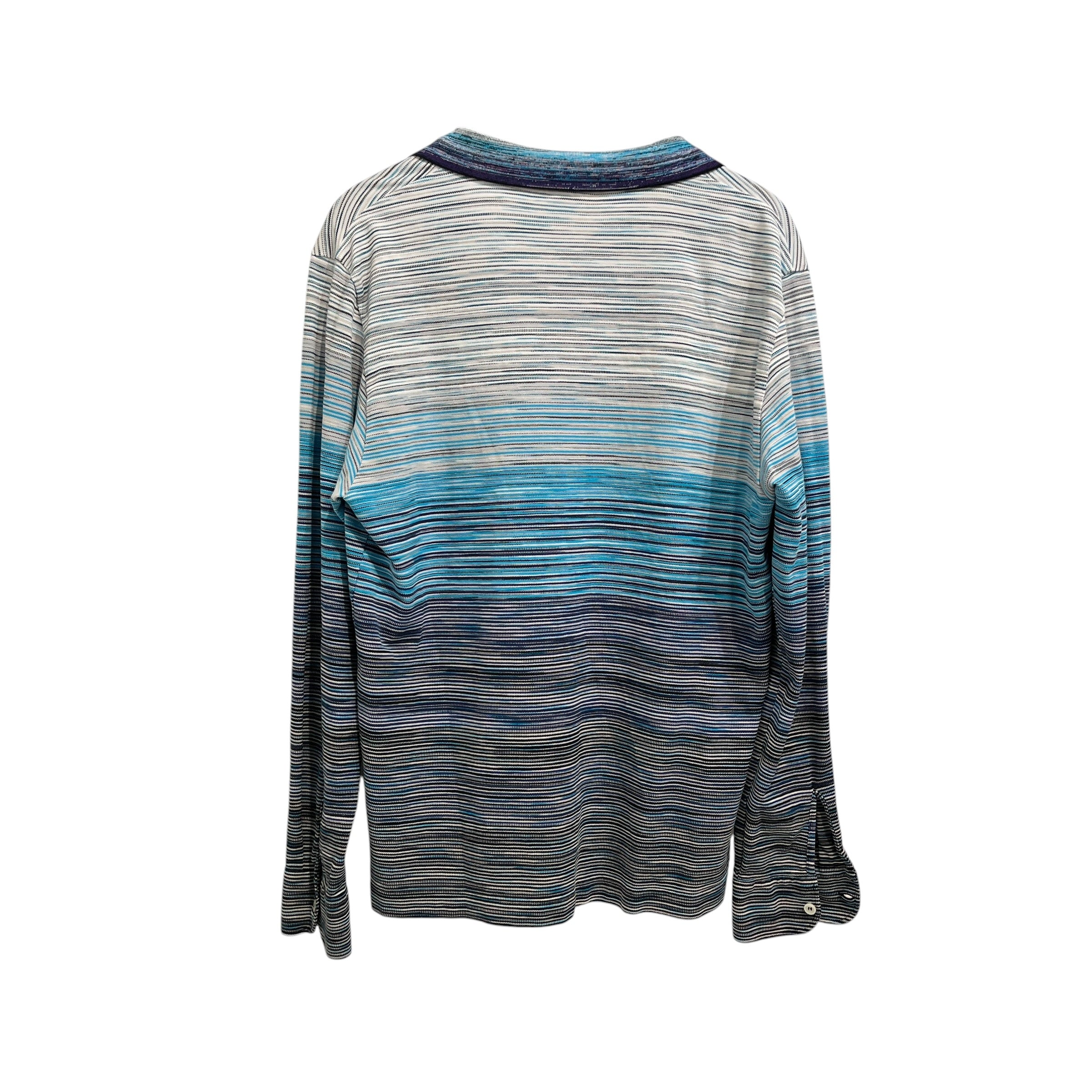 MISSONI/LS Shirt/XL/Cotton/BLU/Stripe/ view 2