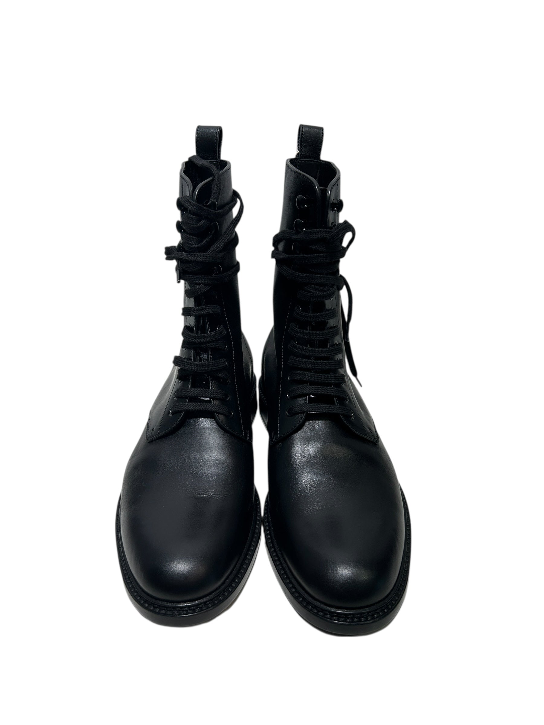 SAINT LAURENT/Boots/EU 42/Leather/BLK/LACE UP BLACK BOOTS view 3