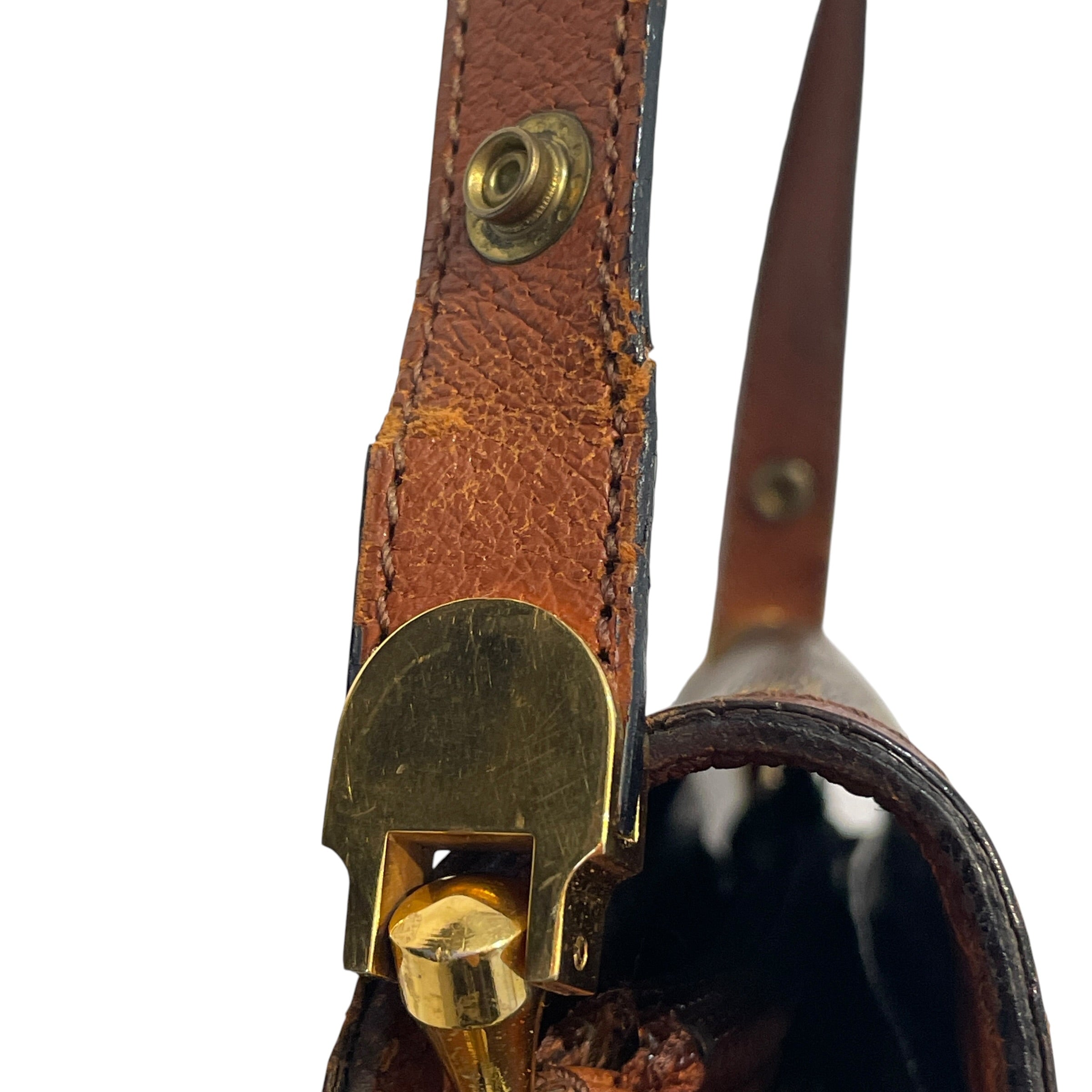 LOUIS VUITTON/Cross Body Bag/Monogram/Leather/BRW/Saint Cloud Vachetta Closure view 8