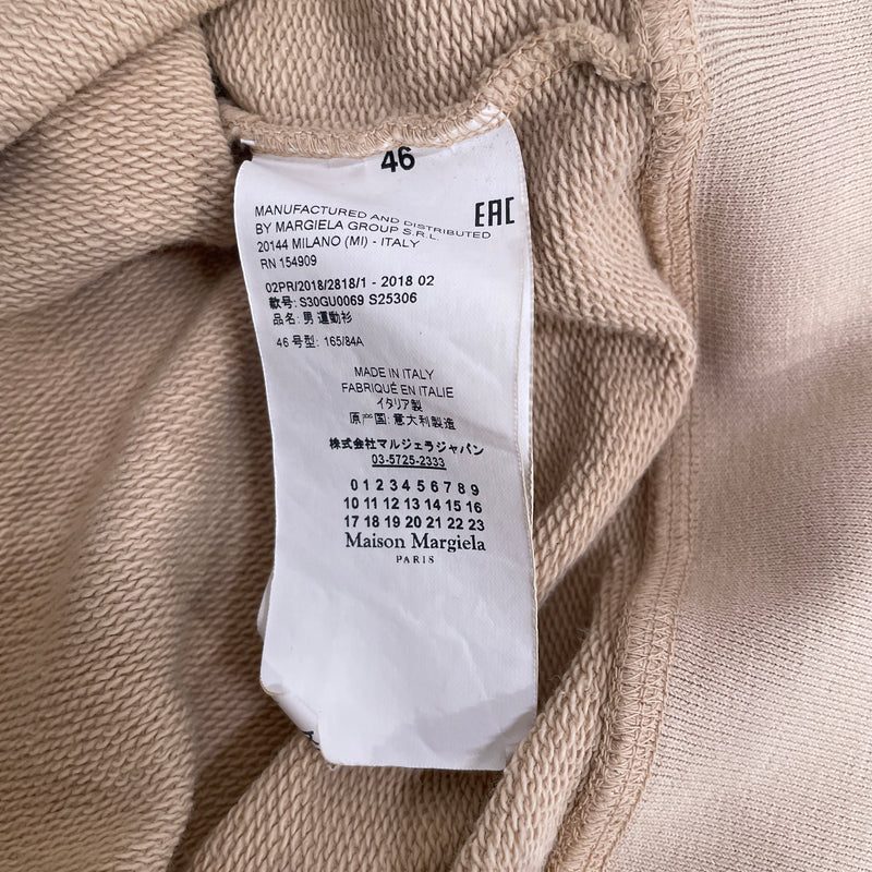 Maison Margiela/Hoodie/46/Cotton/CRM/MARGIELA OUT FRONT LOGO