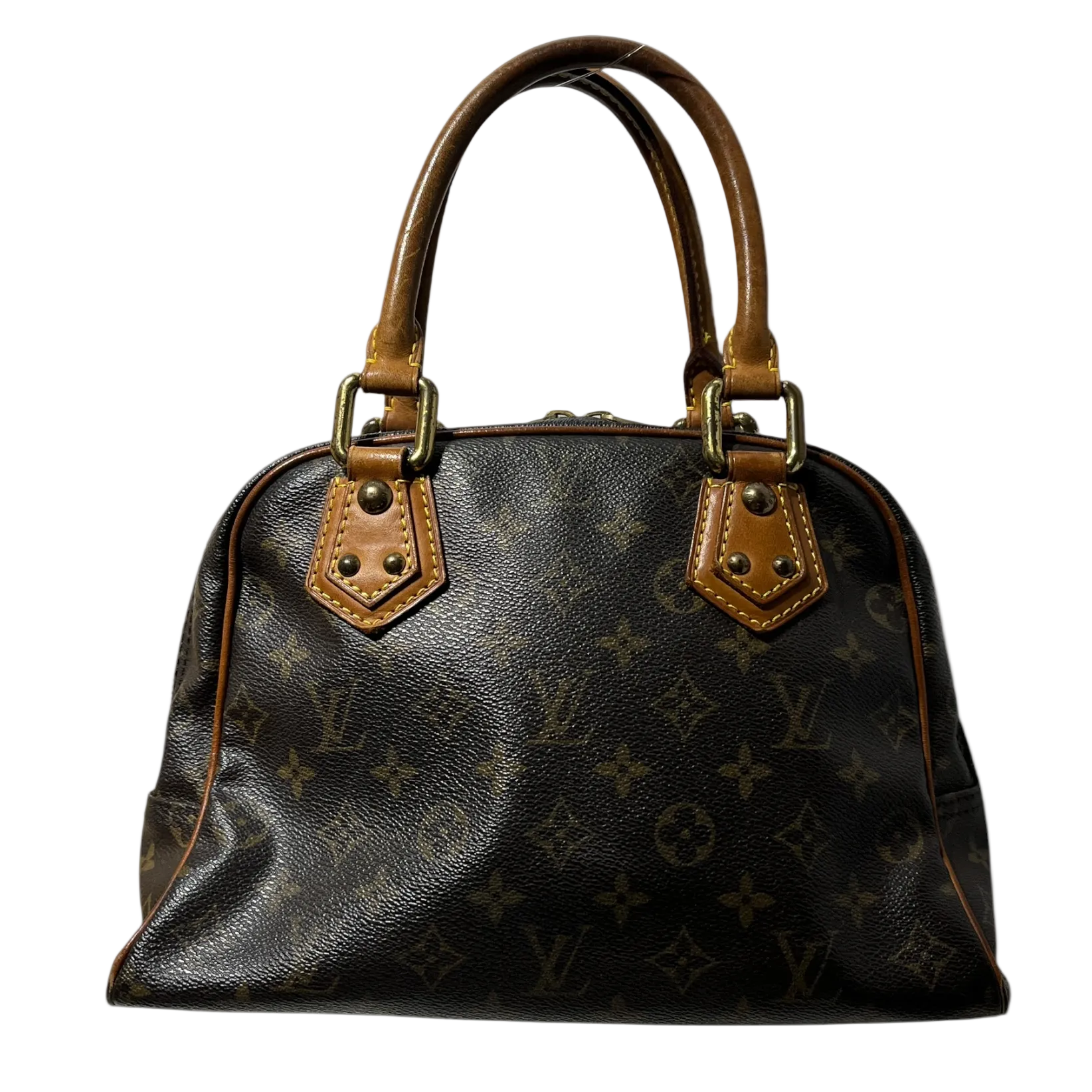 LOUIS VUITTON/Hand Bag/Leather/BRW/manhattan pm view 2