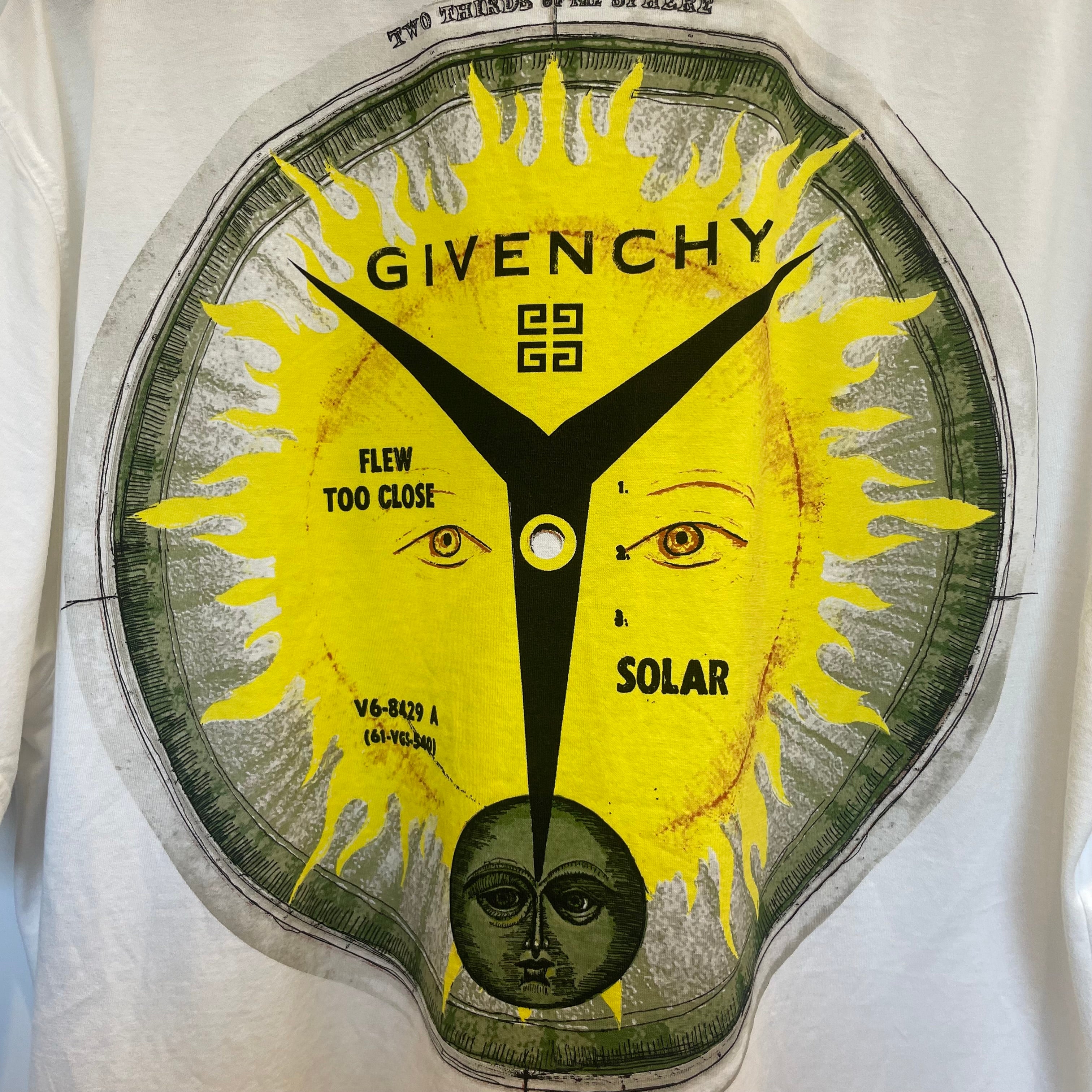 GIVENCHY/T-Shirt/M/Cotton/WHT/2019 record/sundial/solar view 4