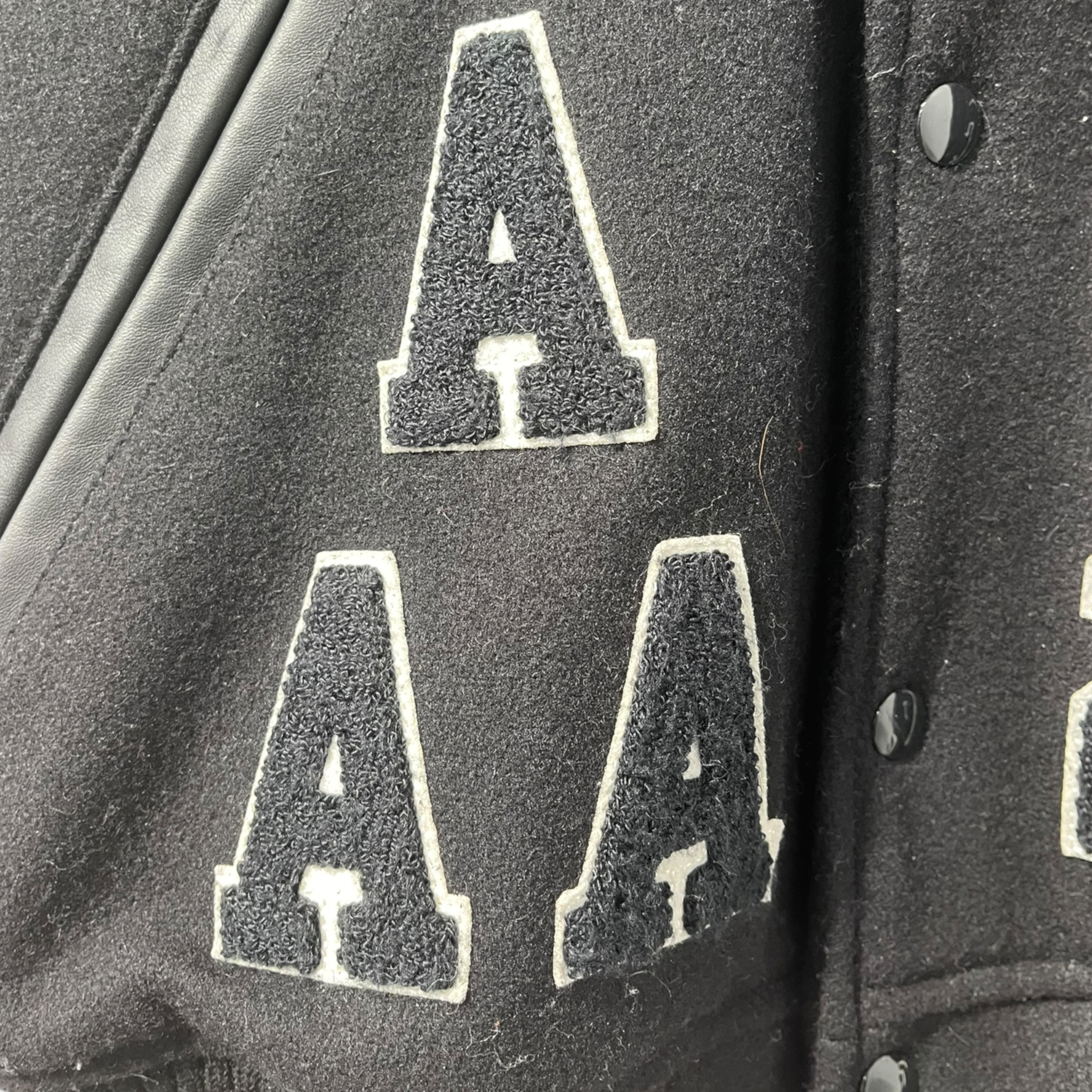 Supreme/Baseball Jkt/M/Cotton/BLK/NUMBERED VARSITY JCKT view 5