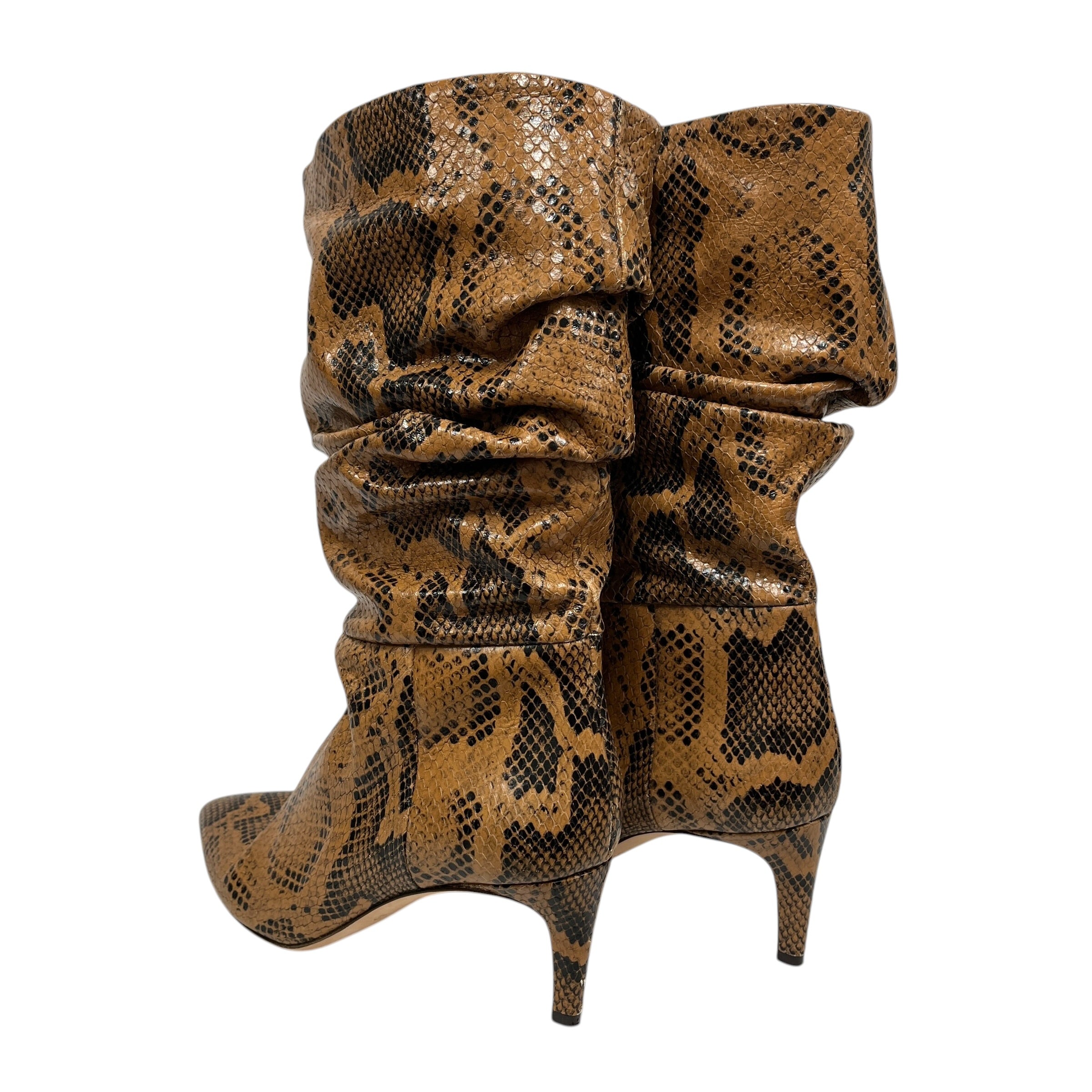 PARIS TEXAS/Boots/EU 38.5/Animal Pattern/CML/SLOUCHY BOOT- COGNAC PYTHON view 2