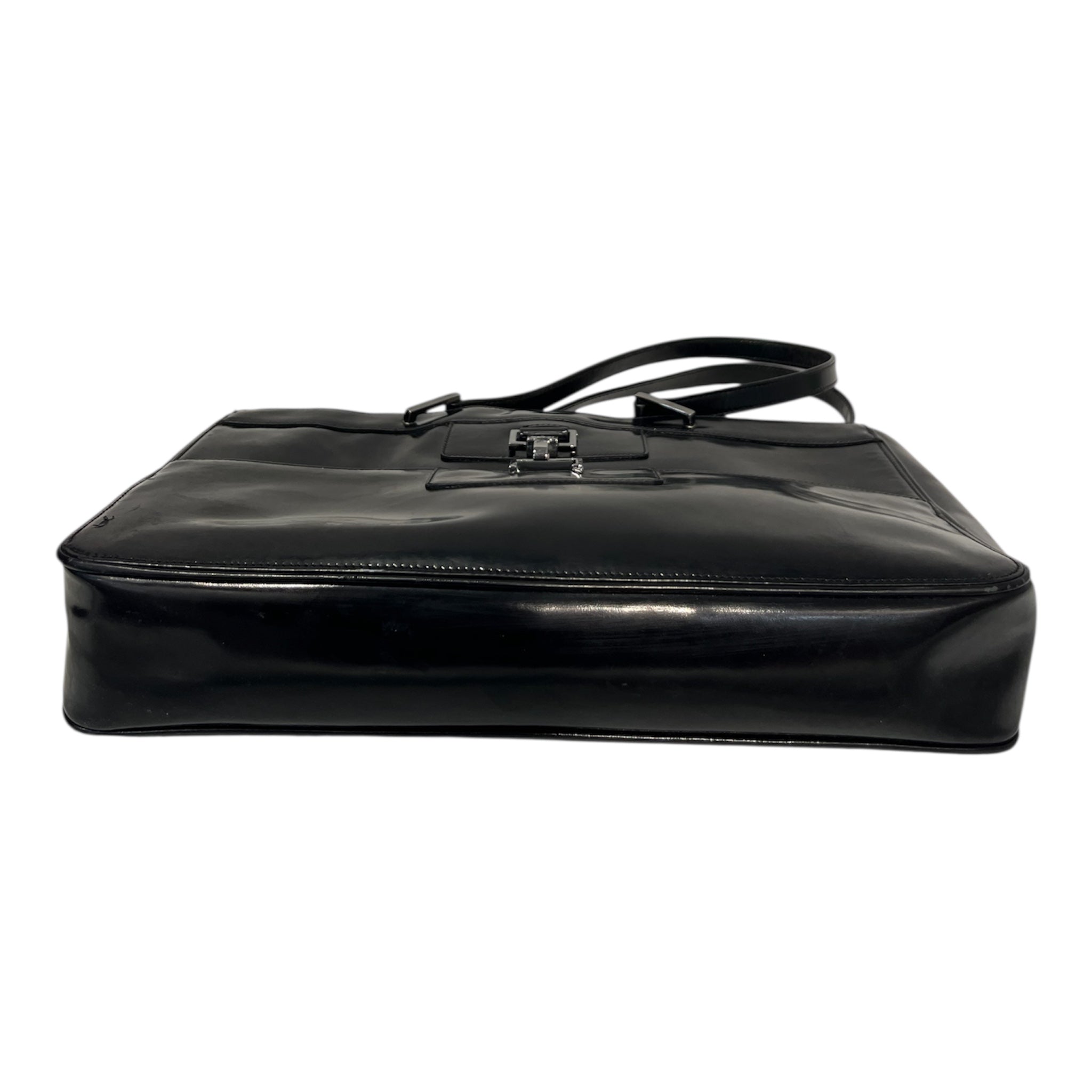 GUCCI/Hand Bag/Leather/BLK/001998 JACKIE PATENT LEATHER view 3