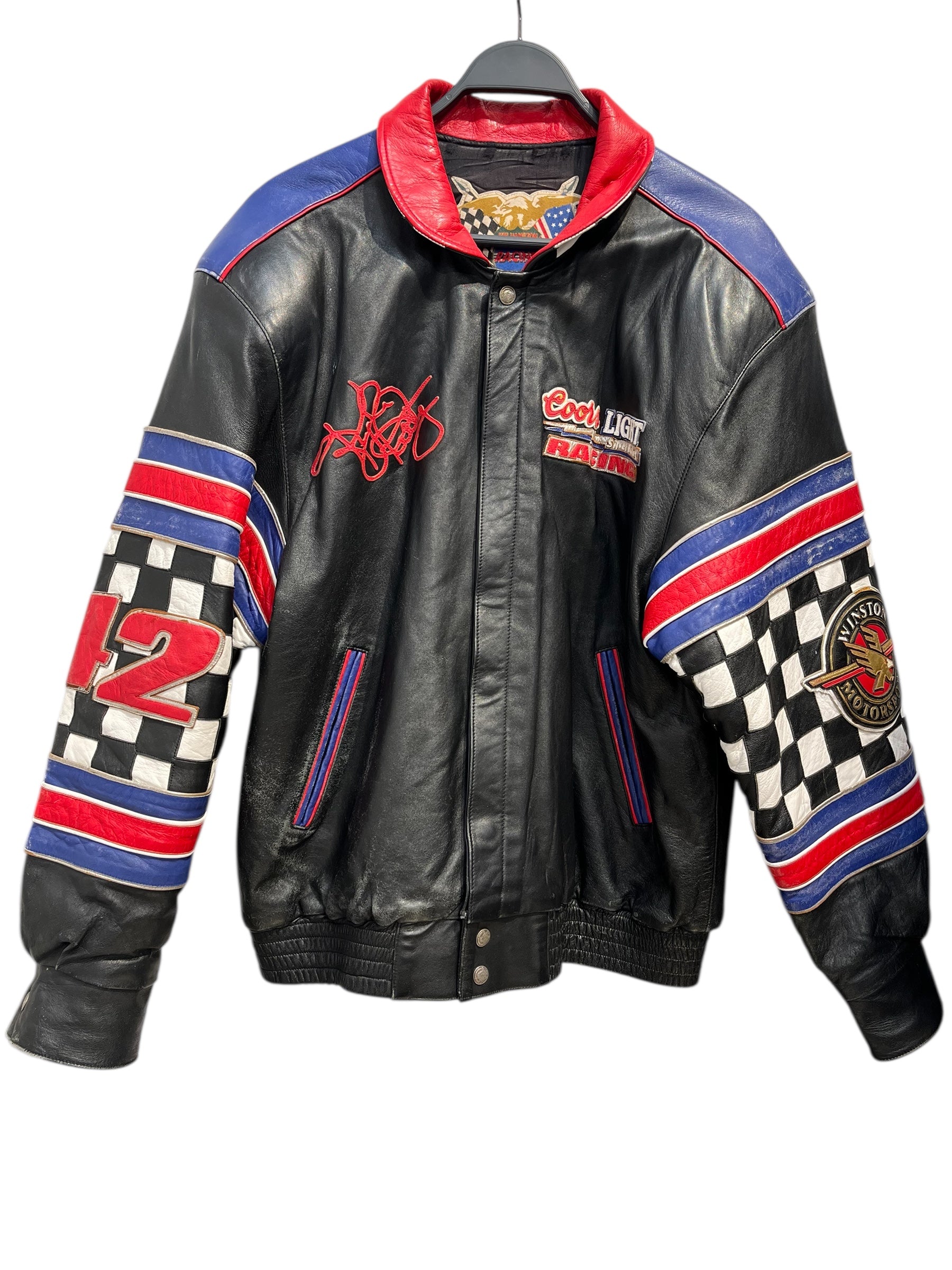 JEFF HAMILTON/Leather Jkt/L/Leather/BLK/All Over Print/COORS LIGHT WINSTON 42 view 1