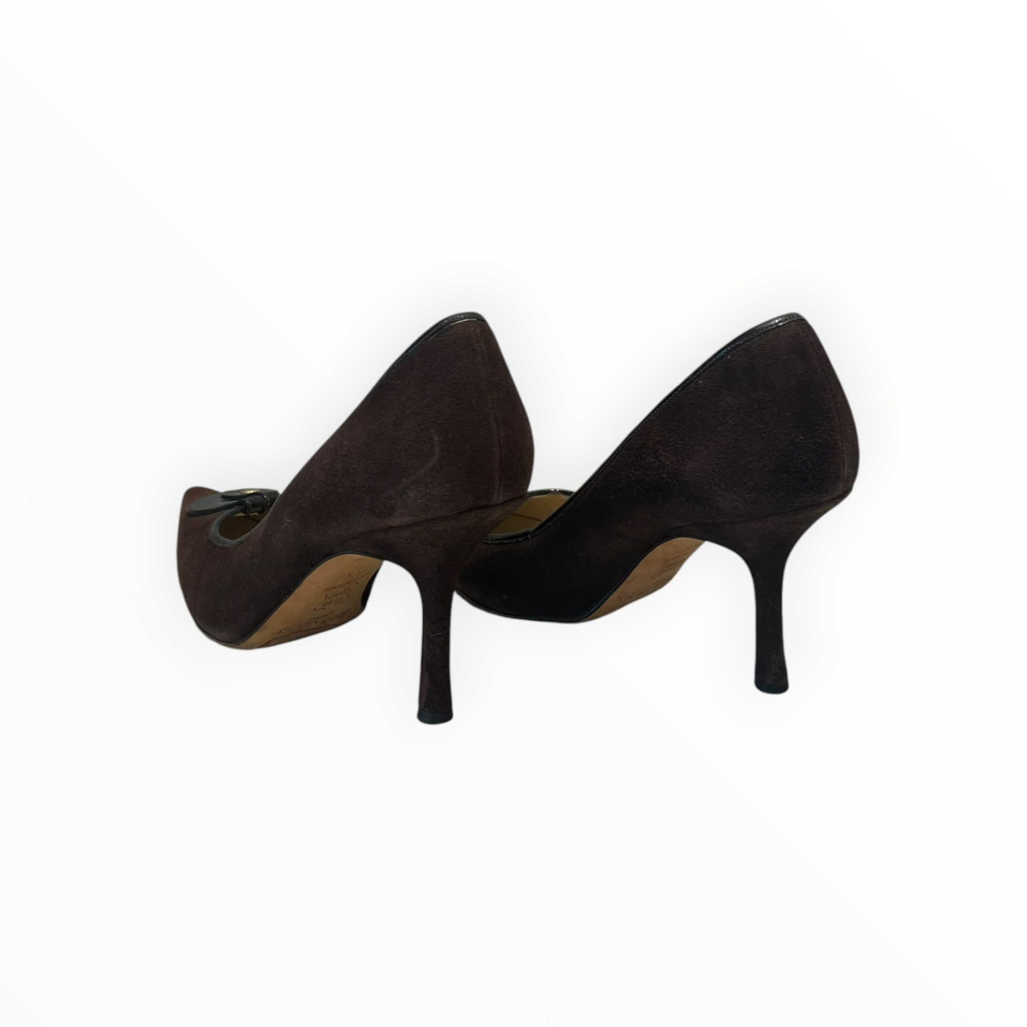 JIMMY CHOO/Heels/EU 36.5/Suede/BRW/POINTED TOE view 2