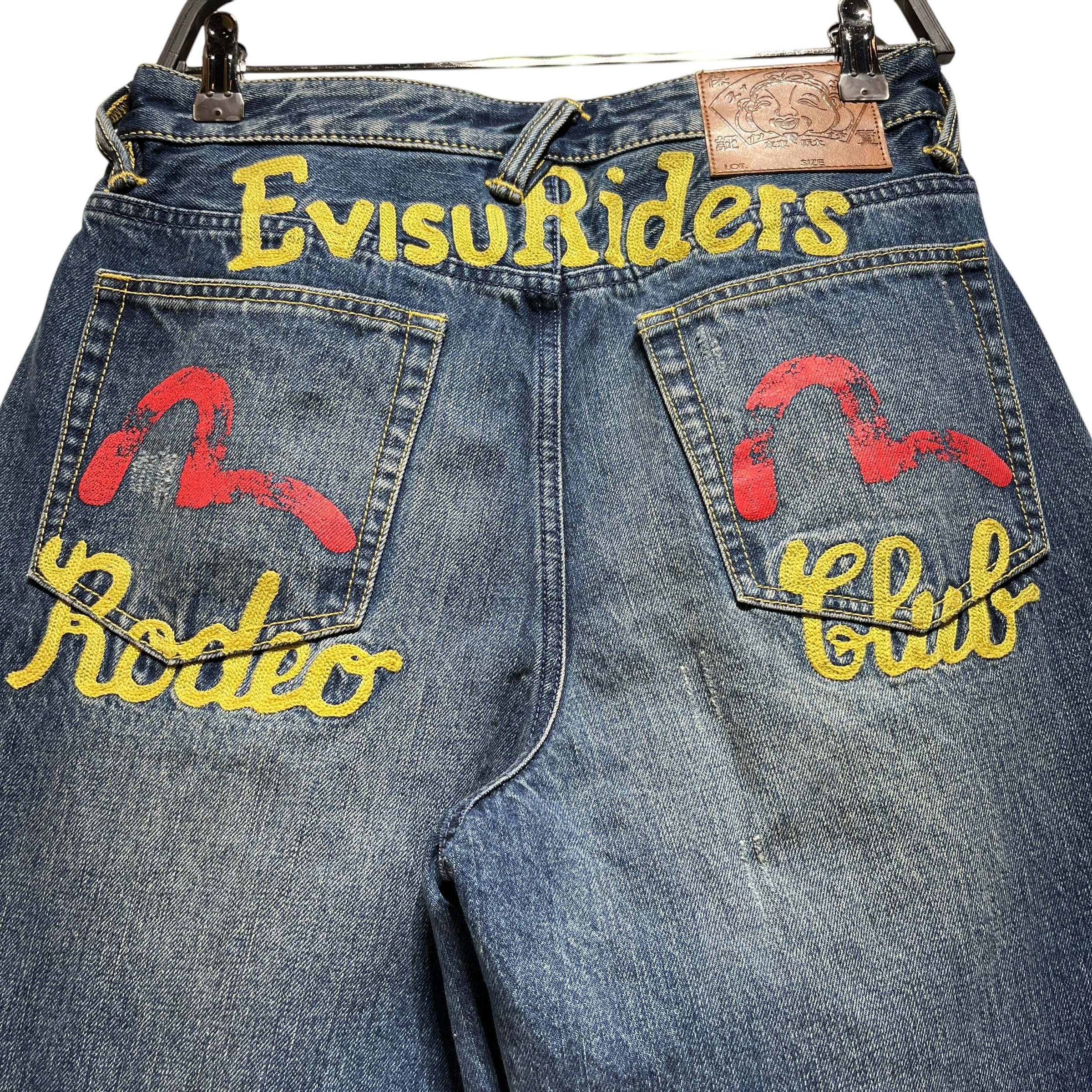 EVISU/Pants/S/Denim/IDG/evisu riders view 3