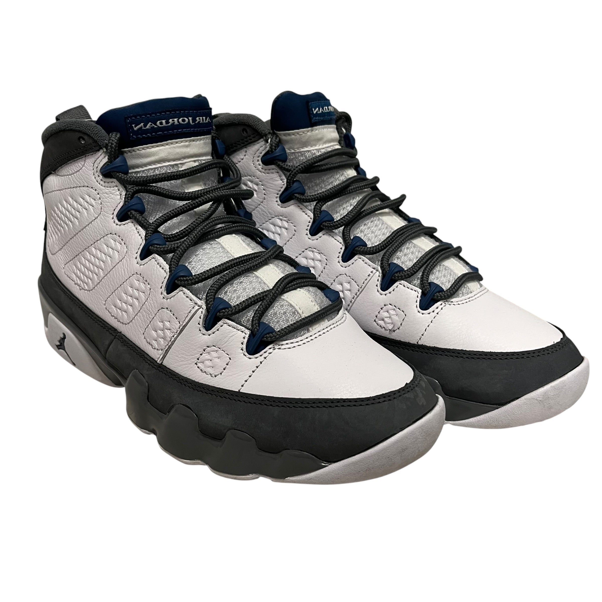 JORDAN BRAND/Hi-Sneakers/US 9.5/WHT/flint 9s view 1