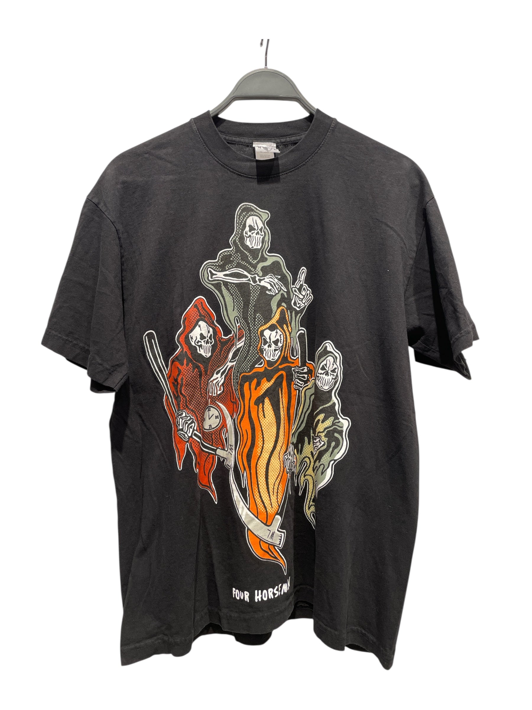 WARREN LOTAS/T-Shirt/M/Cotton/BLK/4 horseman view 1