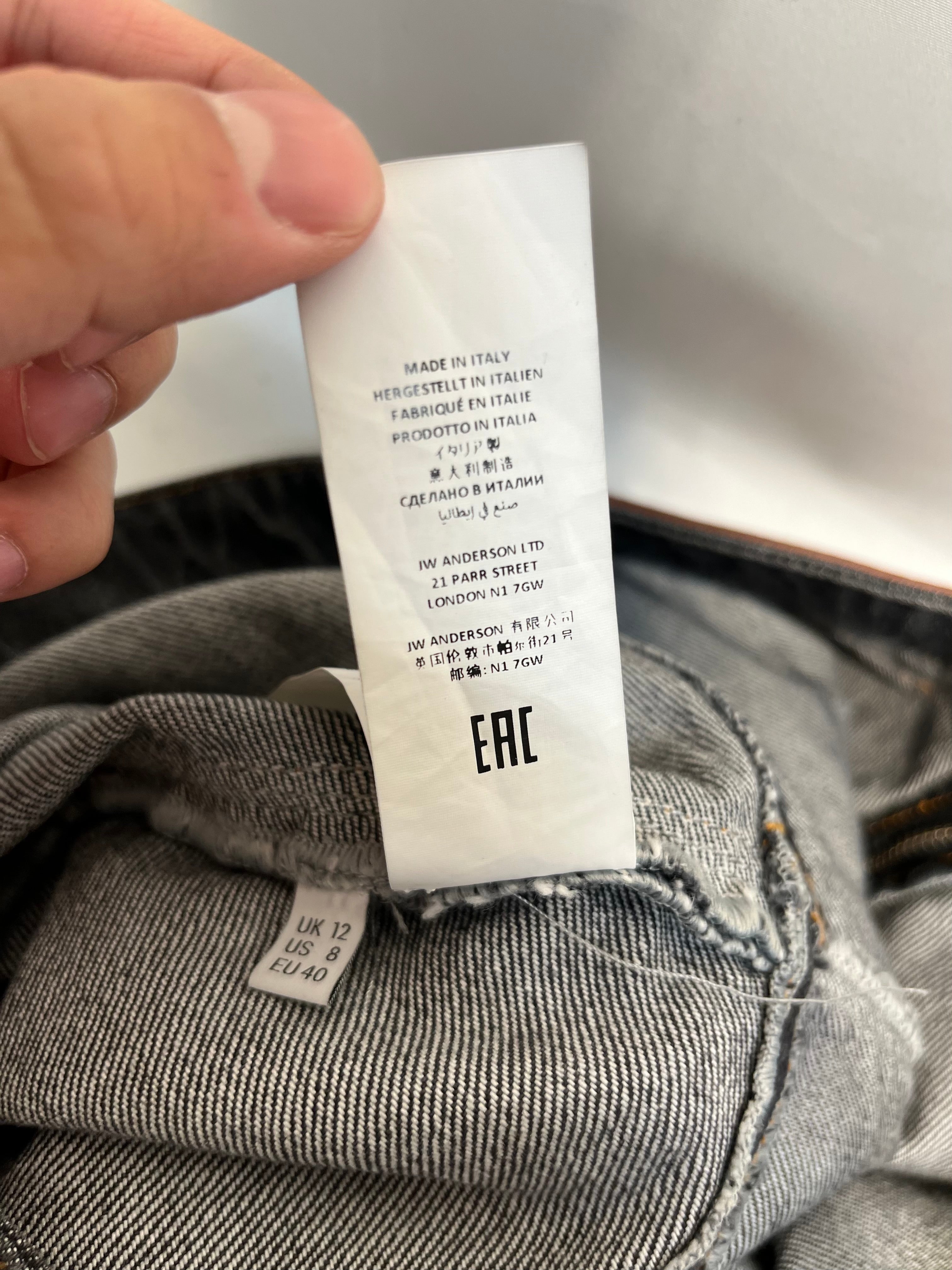 JW ANDERSON(J.W.ANDERSON)/Long Skirt/12/Denim/BLU/ view 6