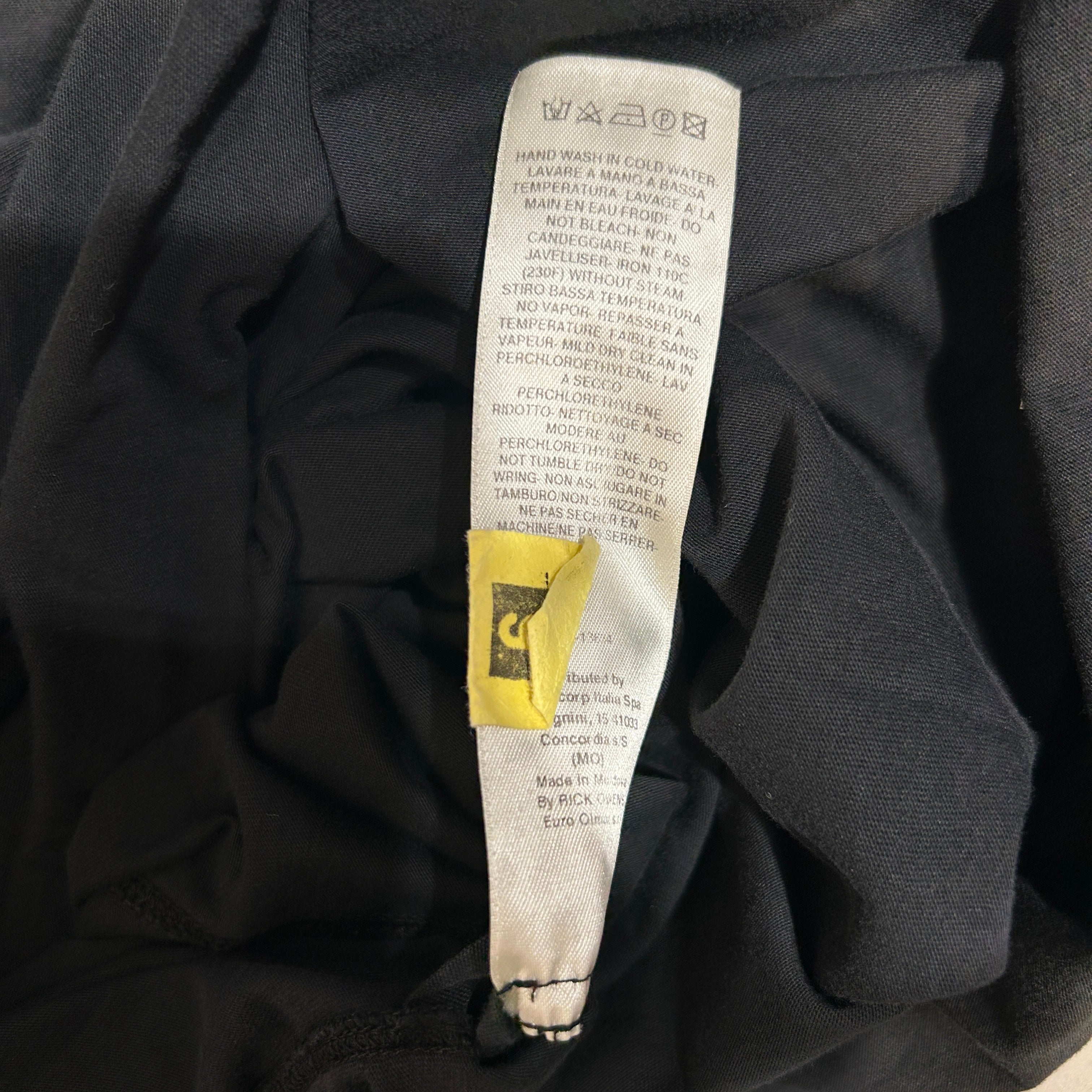 RICK OWENS DRKSHDW/T-Shirt/XXL/Cotton/BLK/crew neck tee view 5