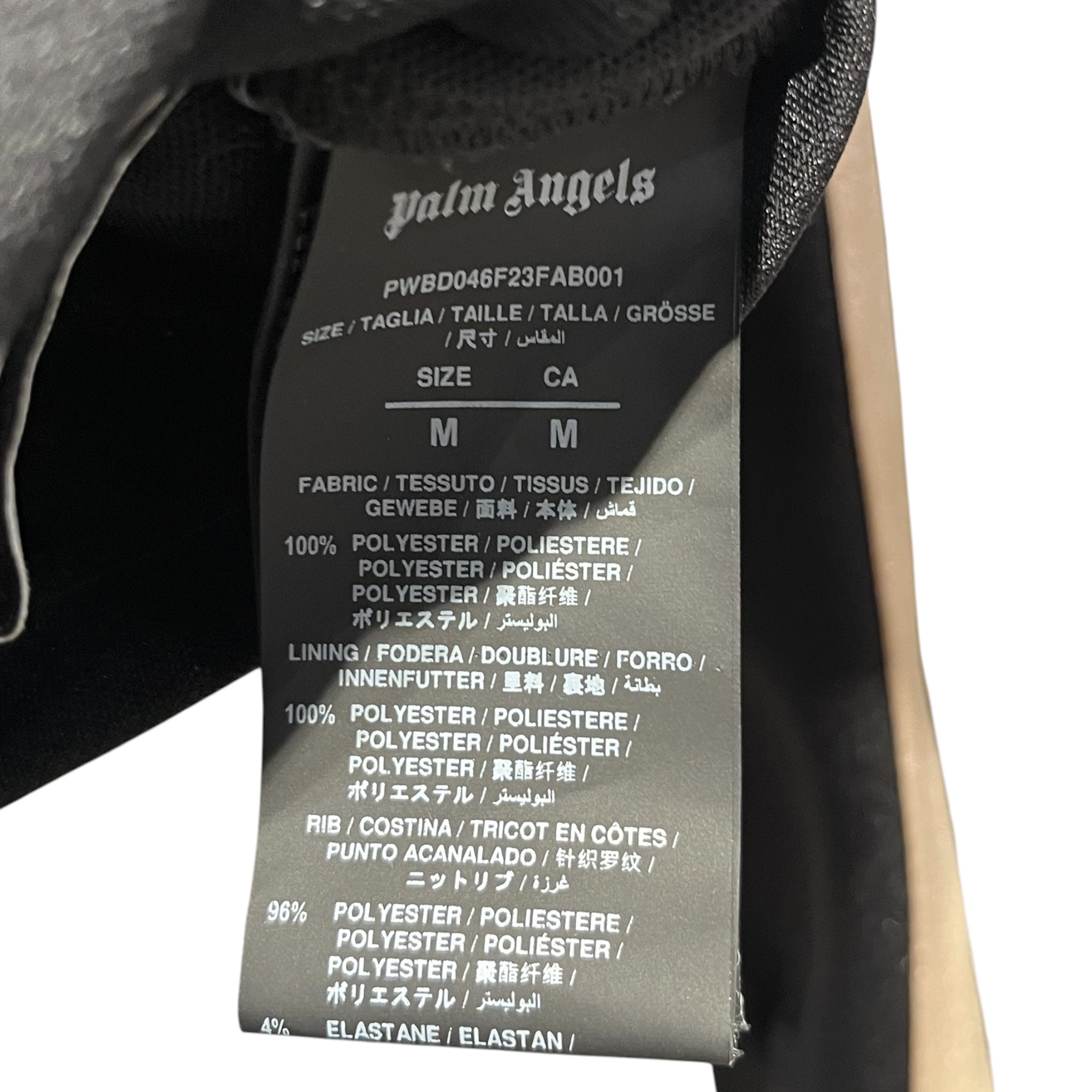 Palm Angels/Jacket/M/Stripe/Cotton/BLK/CROPPED TRACK JKT view 4