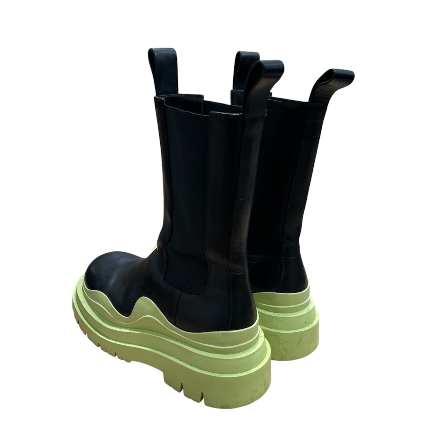 BOTTEGA VENETA/Boots/EU 37.5/Leather/BLK/TIRE view 2
