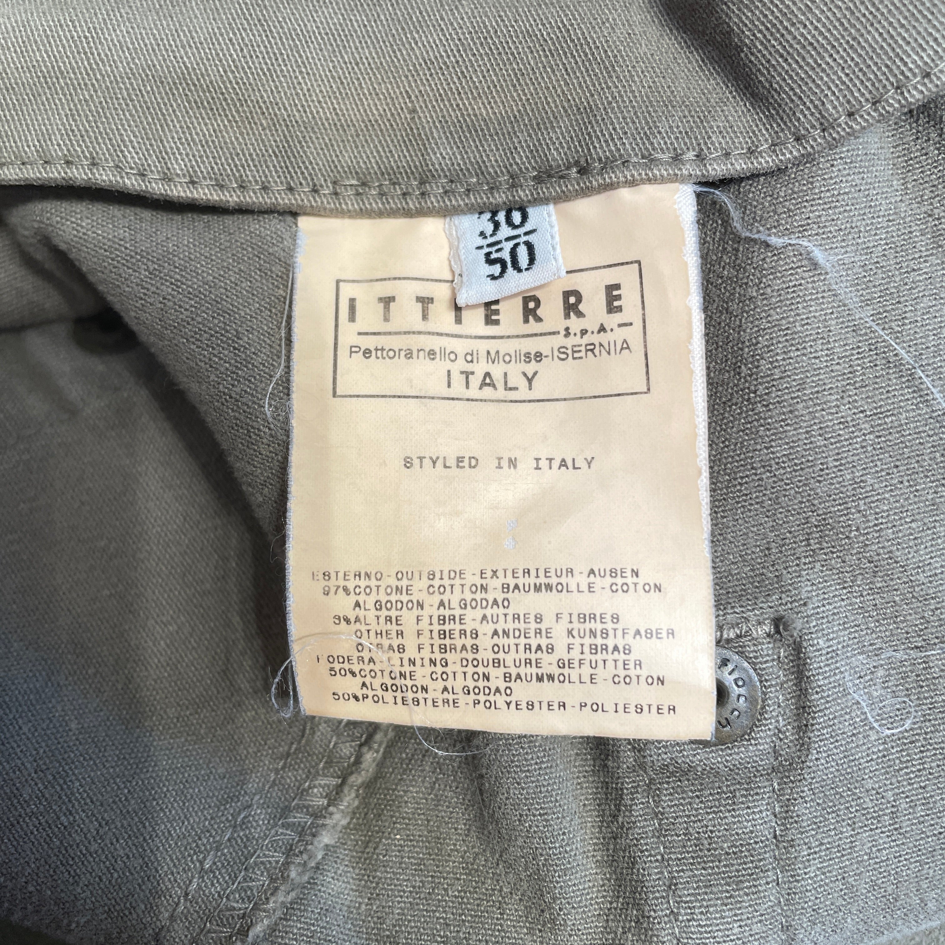 DOLCE&GABBANA/Cargo Pants/36/Cotton/GRN/Cinched Sides view 3
