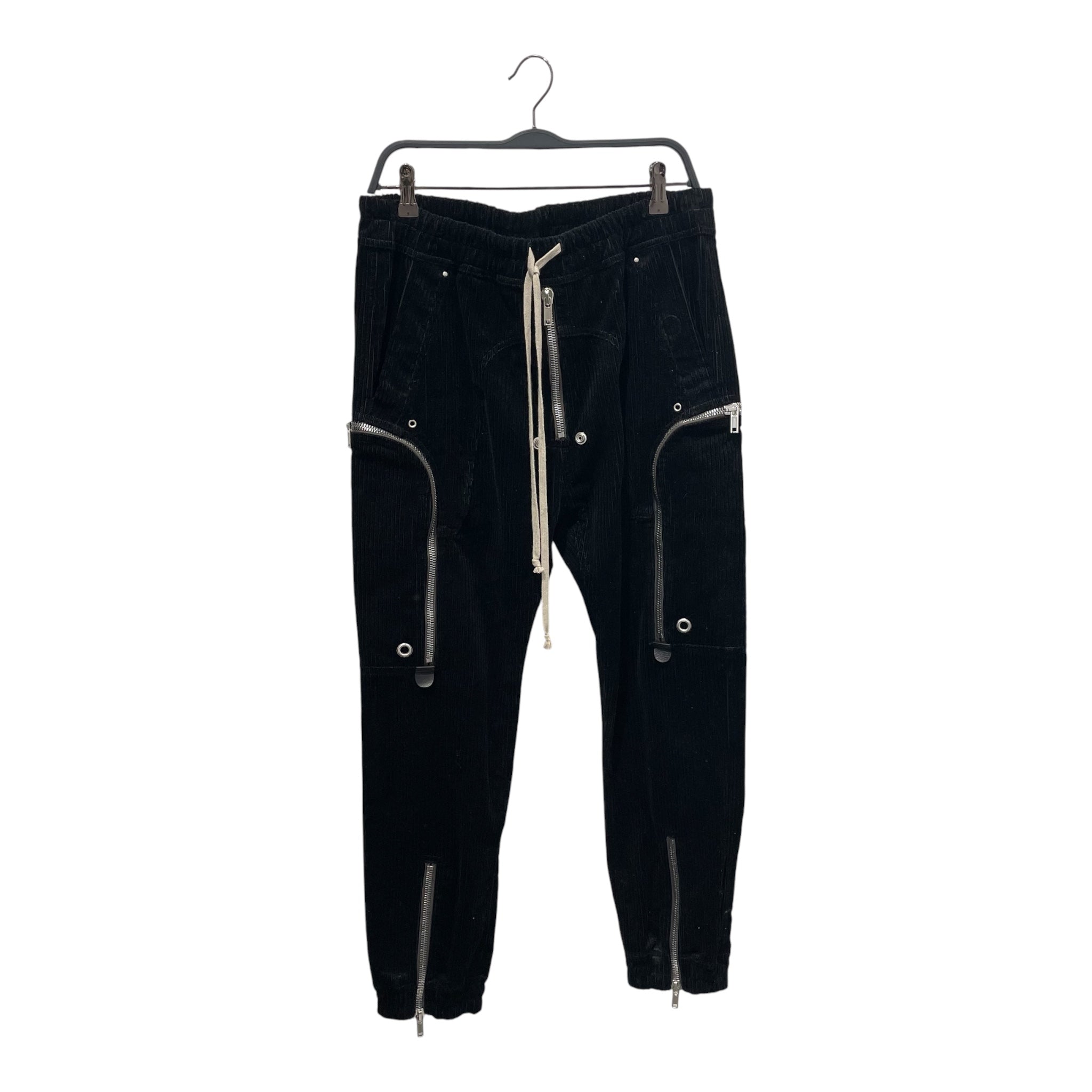 Rick Owens/Cargo Pants/52/Cotton/BLK/STROBE FW CORDUROY CARGO view 1