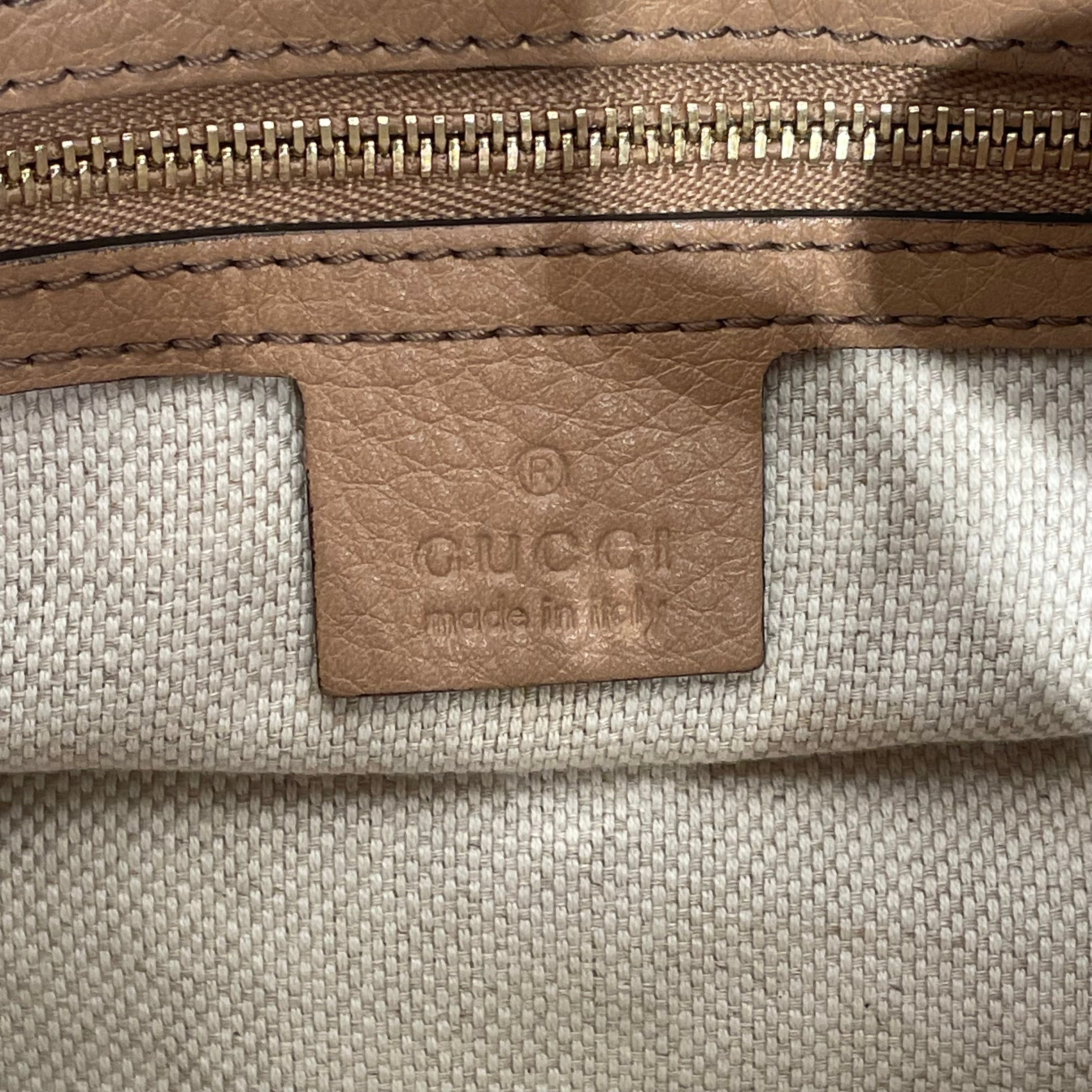 GUCCI/Tote Bag/Leather/BEG/SOHO MEDIUM view 5