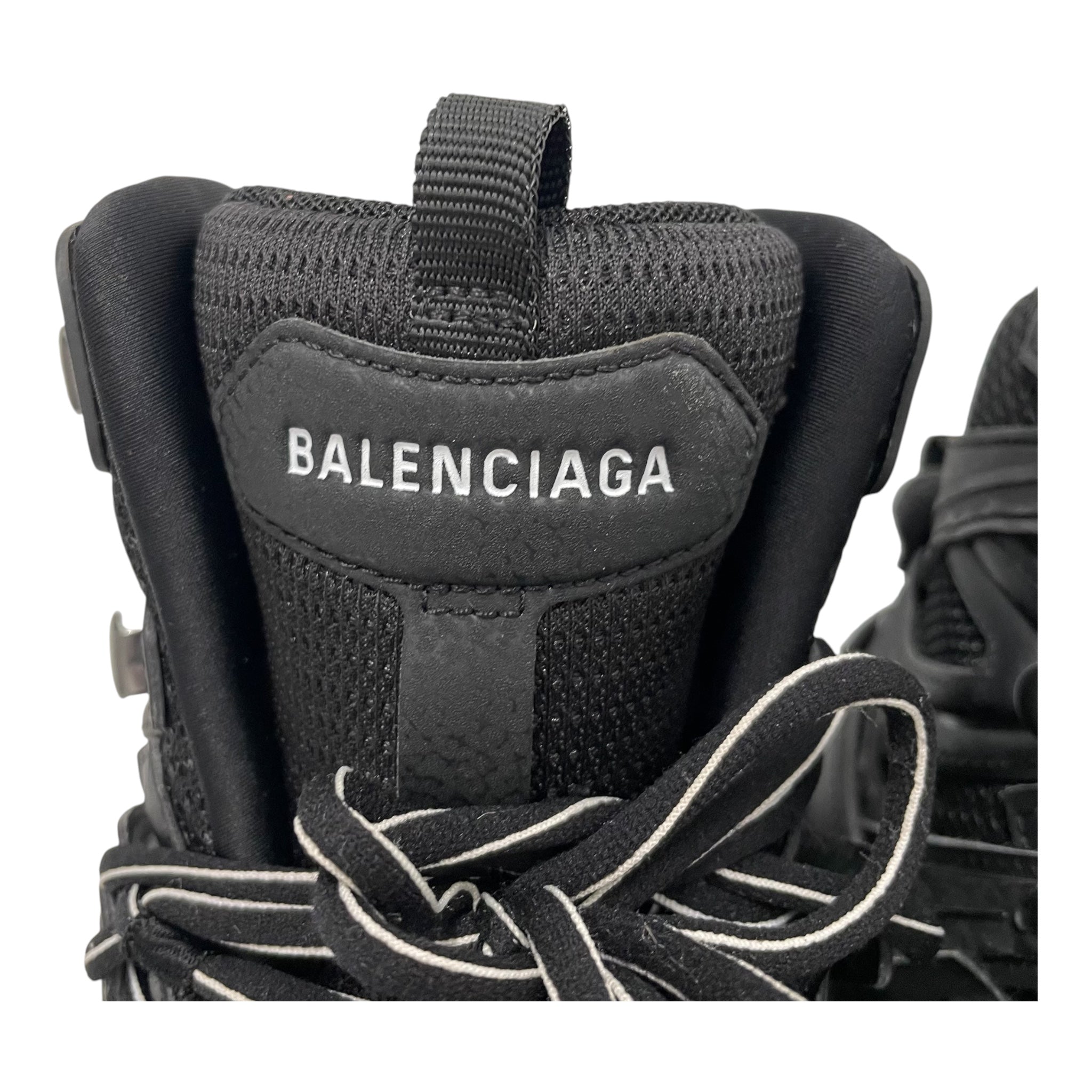 BALENCIAGA/Hi-Sneakers/US 8/Stripe/Leather/BLK/HIGHTOP view 6