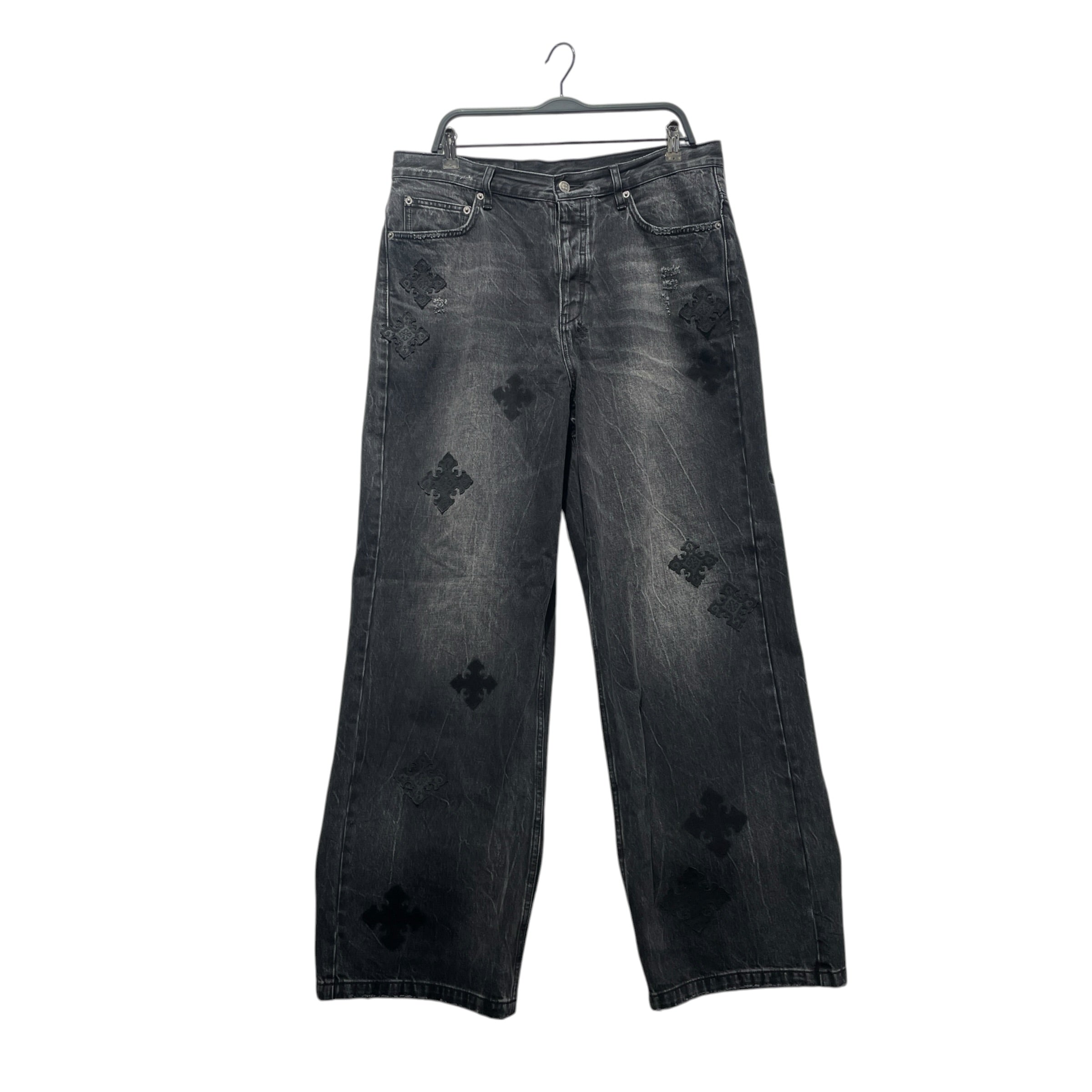 ksubi/Straight Pants/36/Denim/BLK/All Over Print/