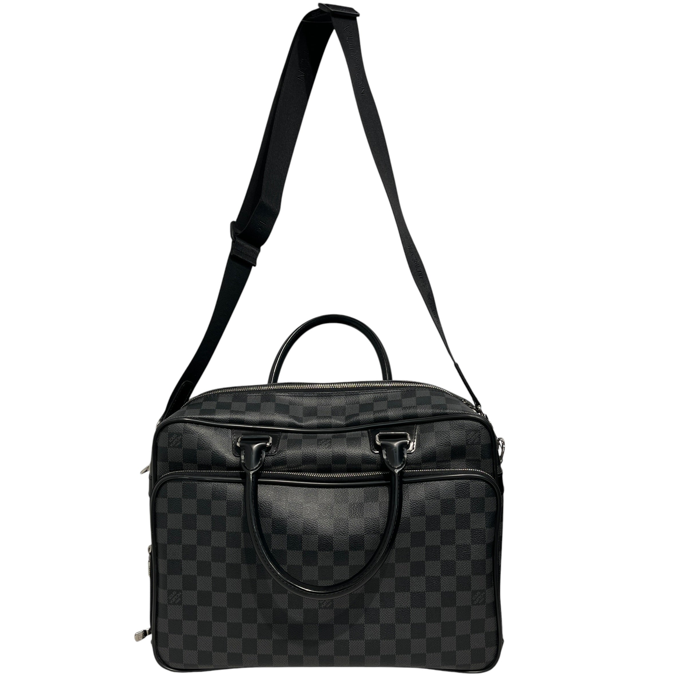 LOUIS VUITTON/Briefcase/Monogram/Leather/BLK/damier graphite icare view 1