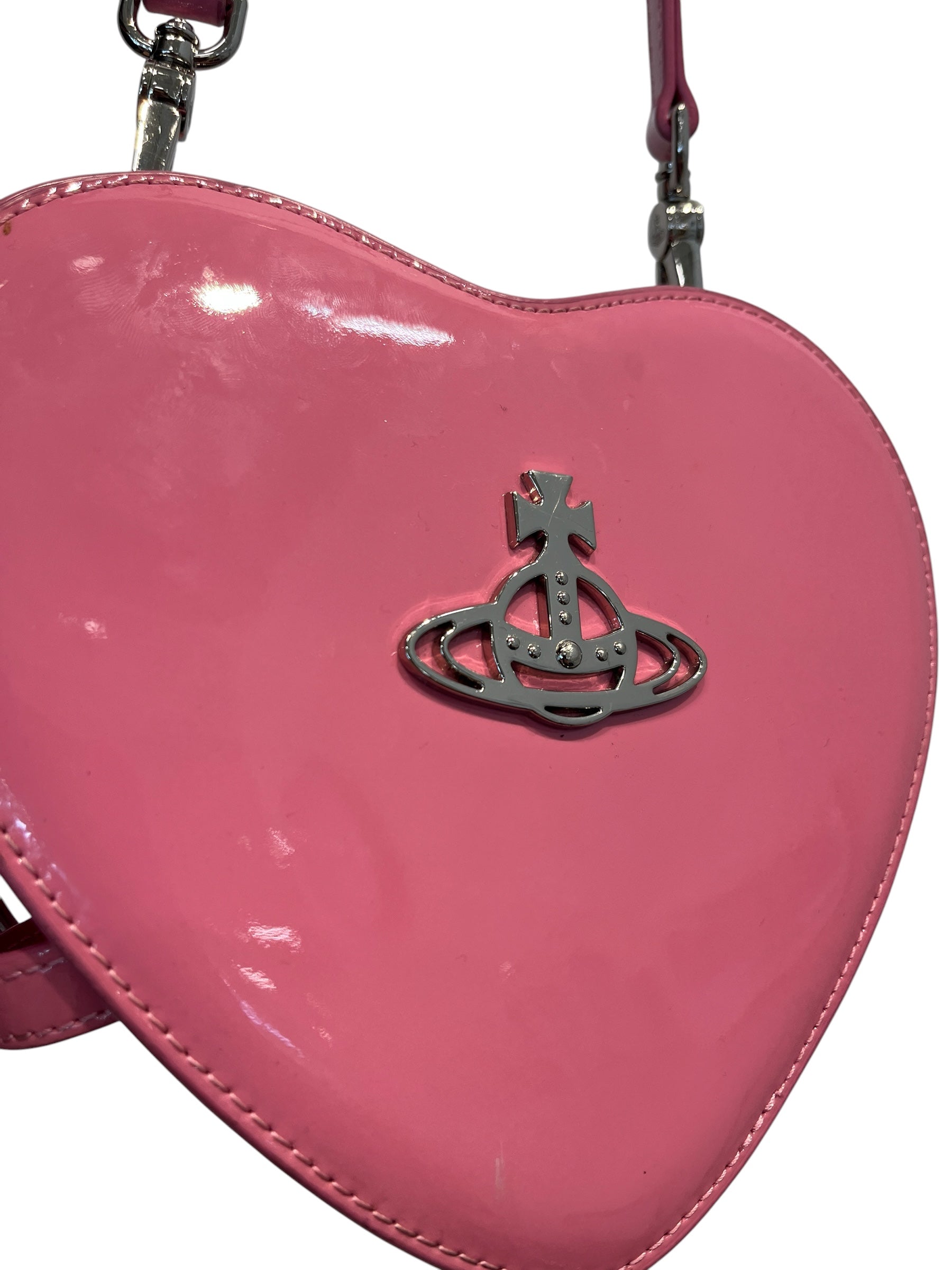 Vivienne Westwood/Cross Body Bag/Faux Leather/PNK/HEARTBAGSLVREMBLEM view 6