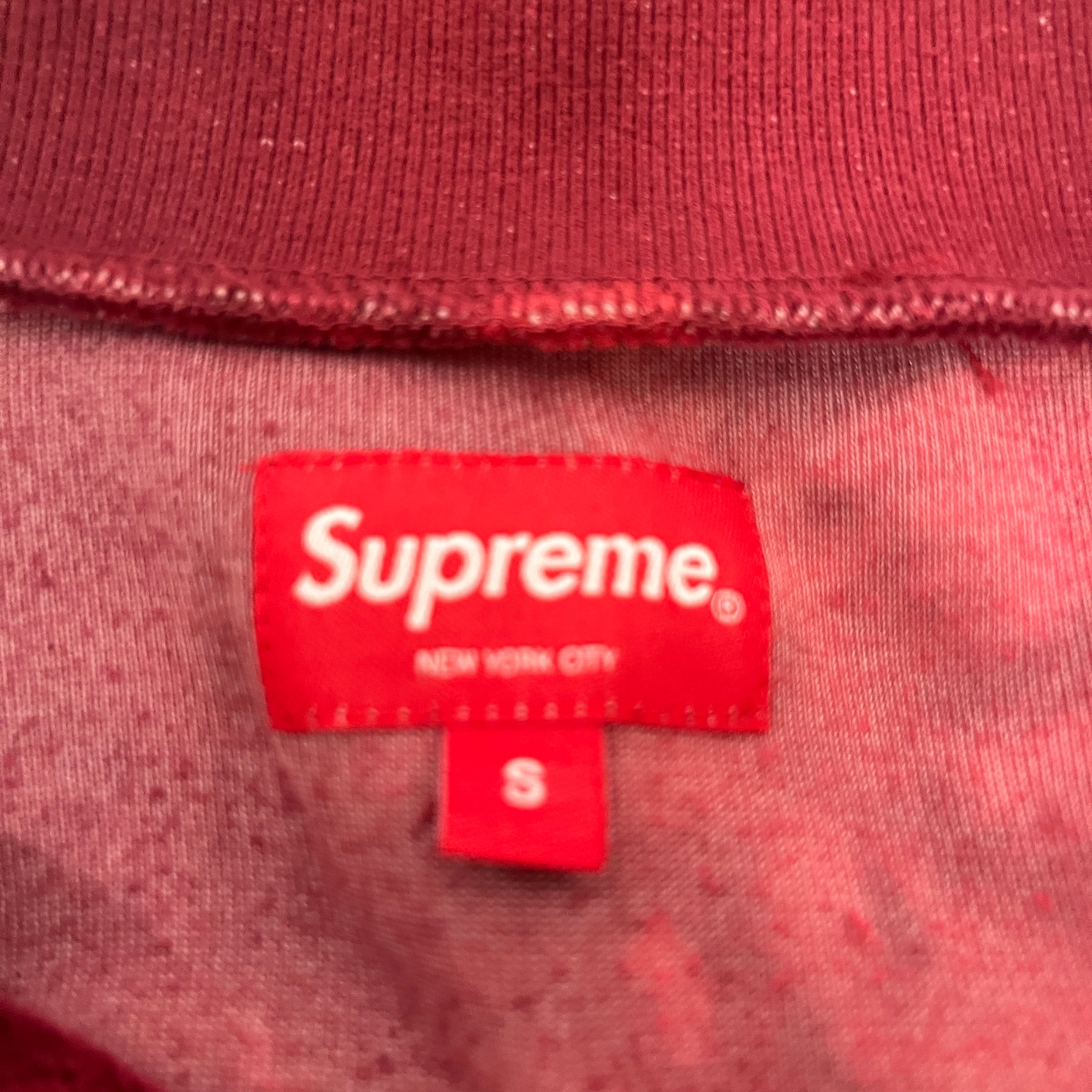 Supreme/Polo Shirt/S/Polyester/RED/All Over Print/BLEACHED "RUGBY" view 3