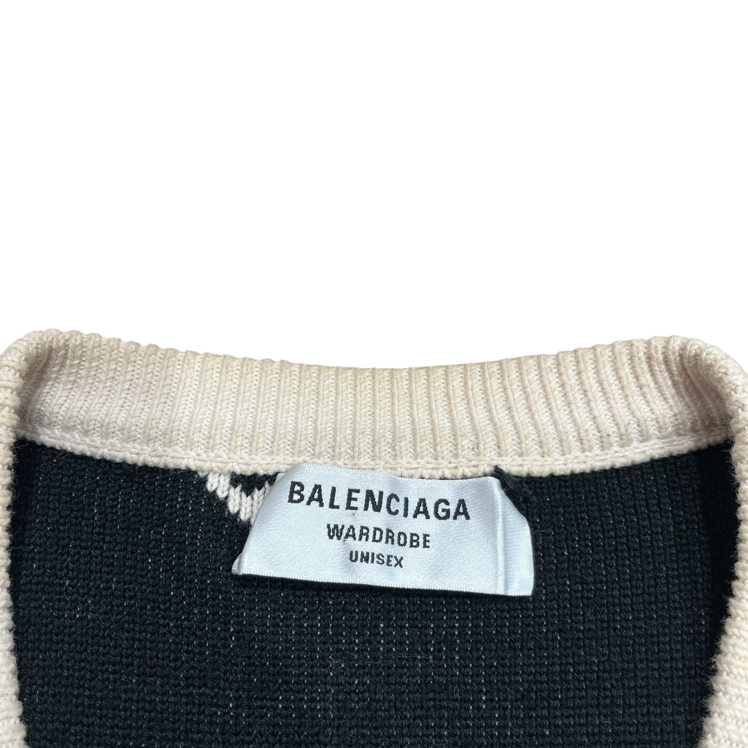 BALENCIAGA/Sweater/S/All Over Print/Cotton/CRM/ view 3