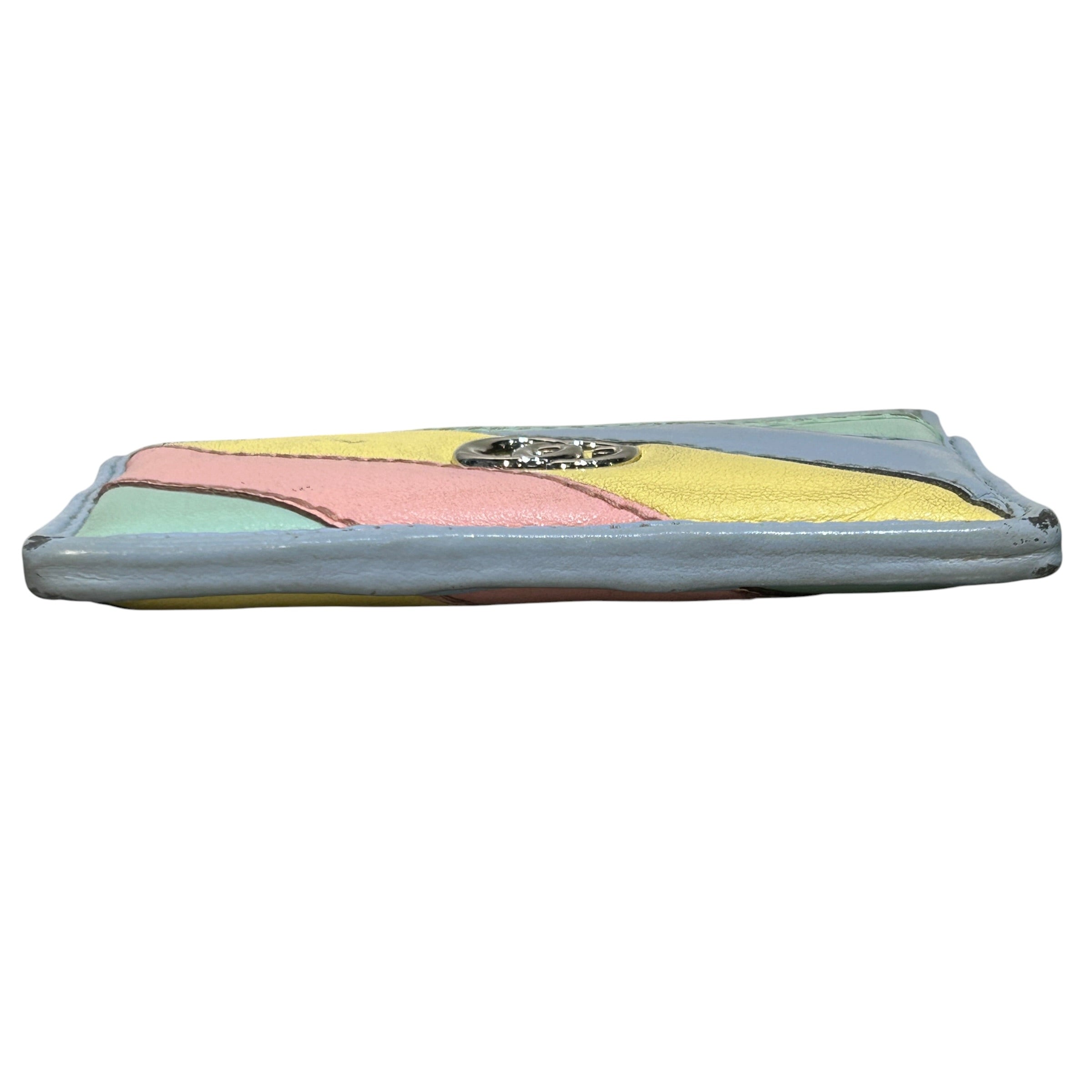 GUCCI/Wallet/Stripe/Leather/MLT/Multicolor Pastel Cardholder view 3