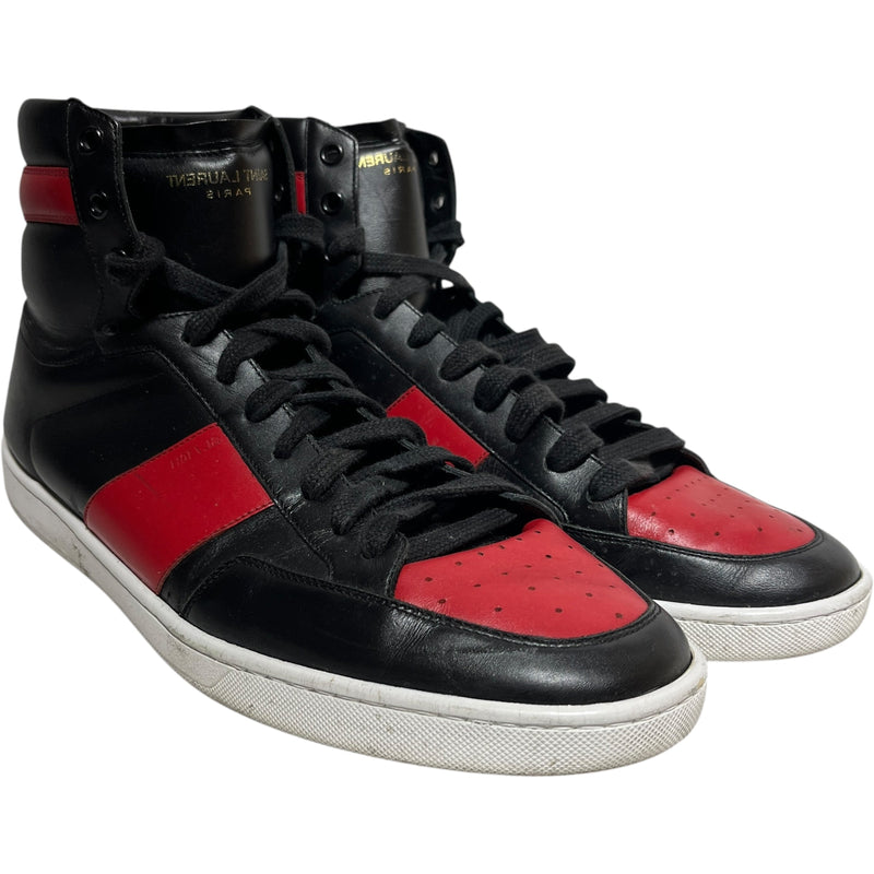 SAINT LAURENT/Hi-Sneakers/EU 45/Leather/RED/