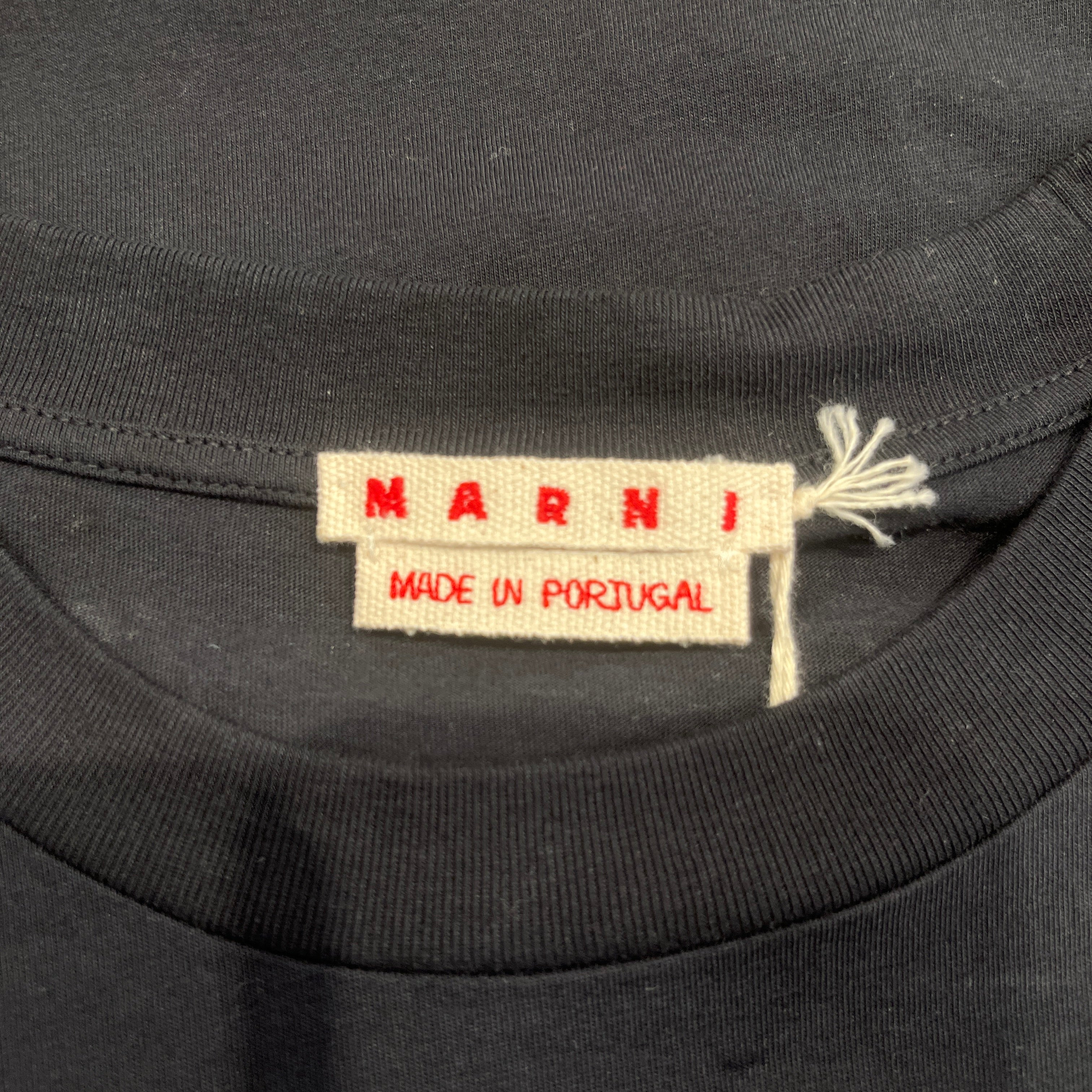 MARNI/T-Shirt/50/Cotton/BLK/Box Logo view 3