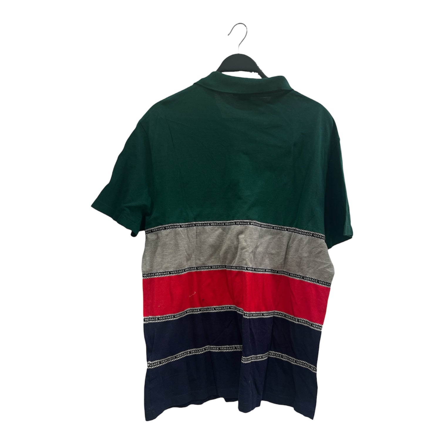 GIANNI VERSACE/T-Shirt/XXXXL/Cotton/GRN/Stripe/grn/gry/red/navy view 2