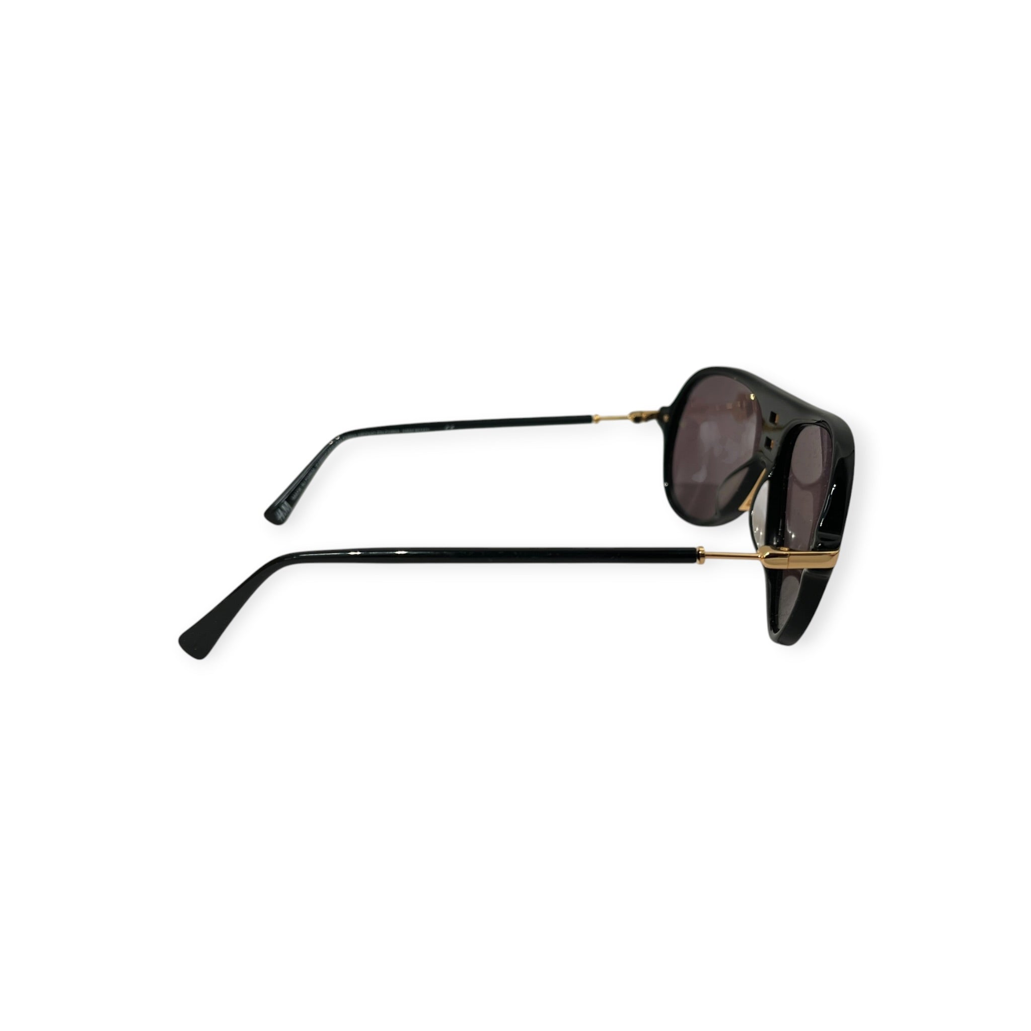 BALMAIN/H&M/Sunglasses/Plastic/BLK/L's/GOLD DETAILS view 2