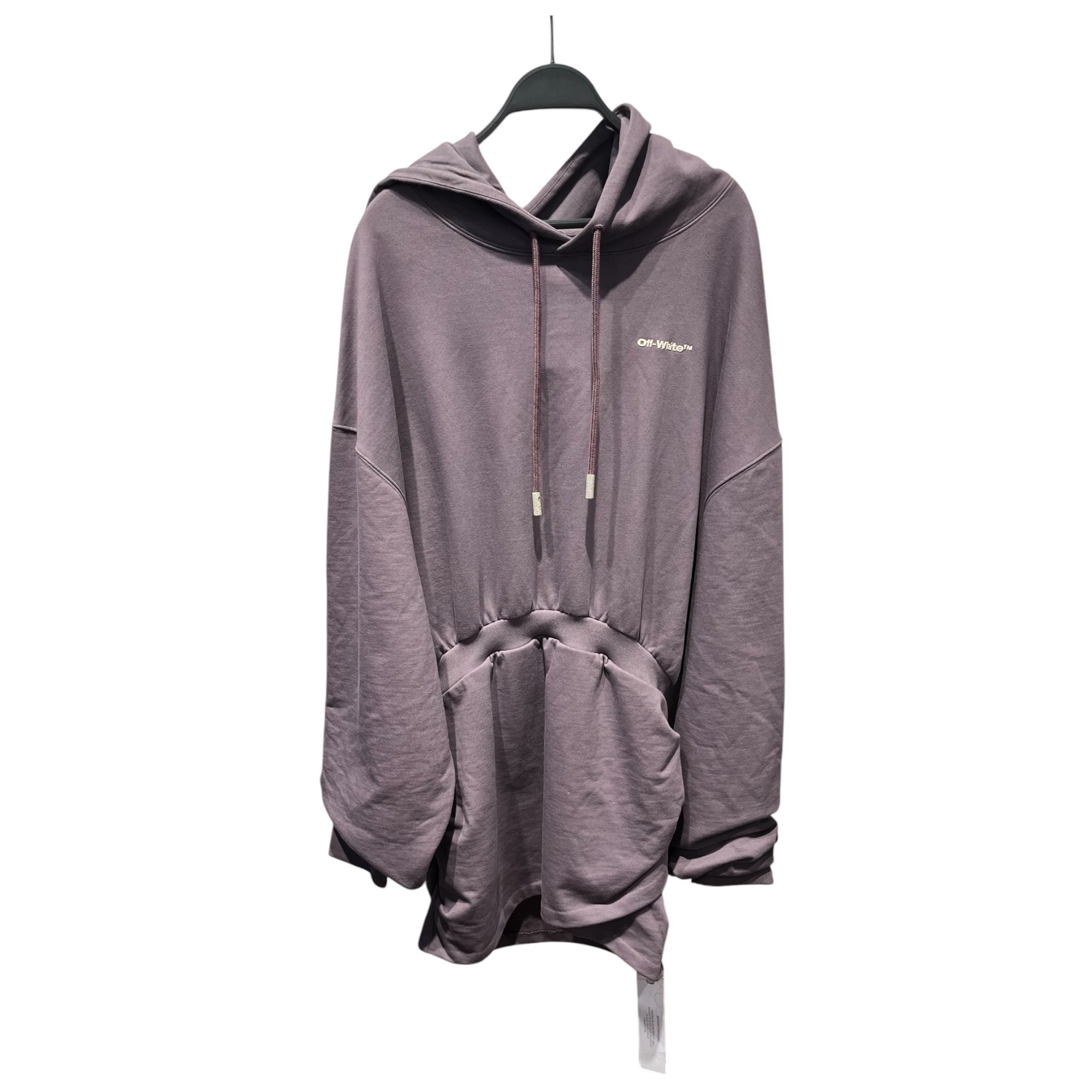 OFF-WHITE/Dress/L/Cotton/PPL/Mini Length/HOODIE DRESS view 1