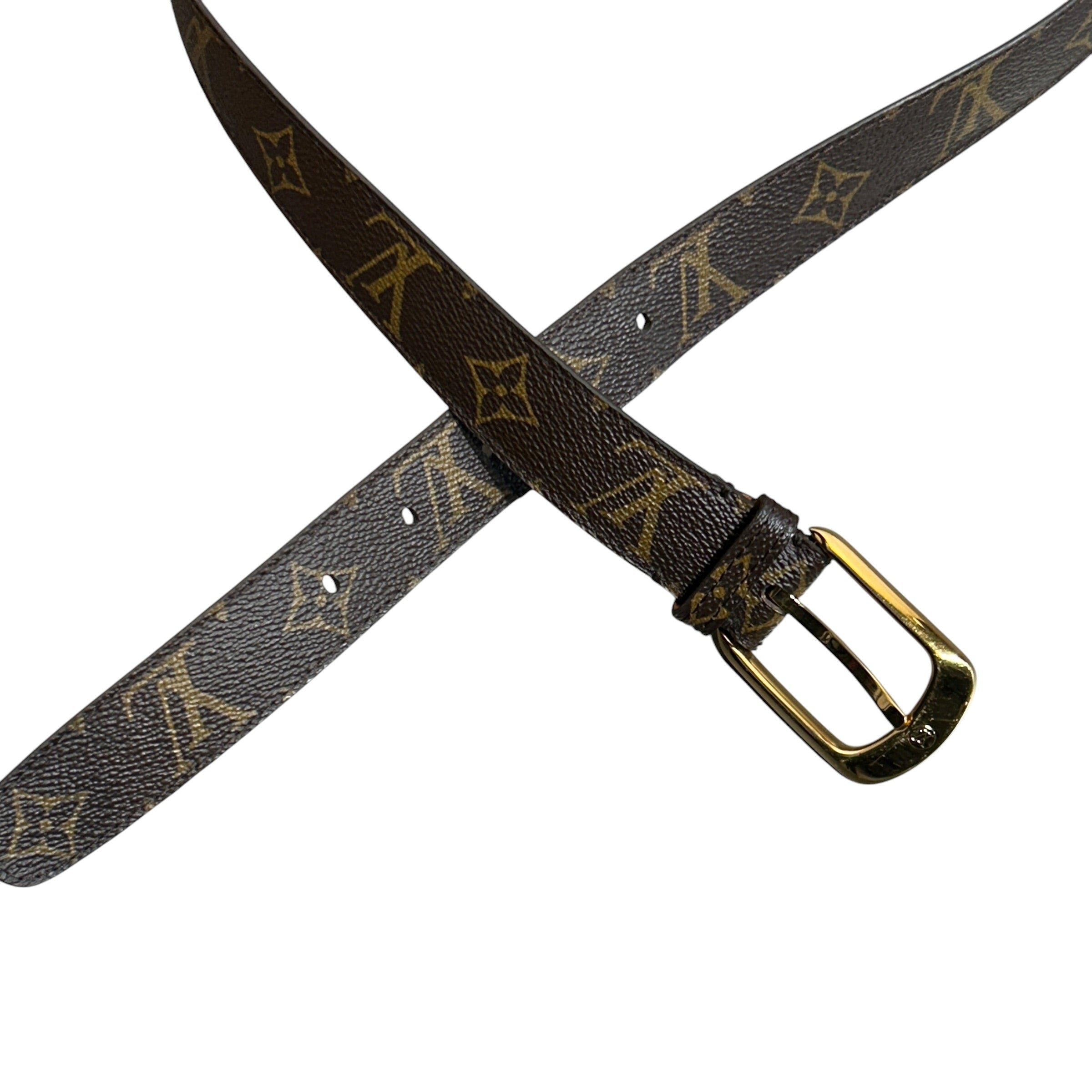 LOUIS VUITTON/Belt/Monogram/Leather/BRW/M's/ view 2