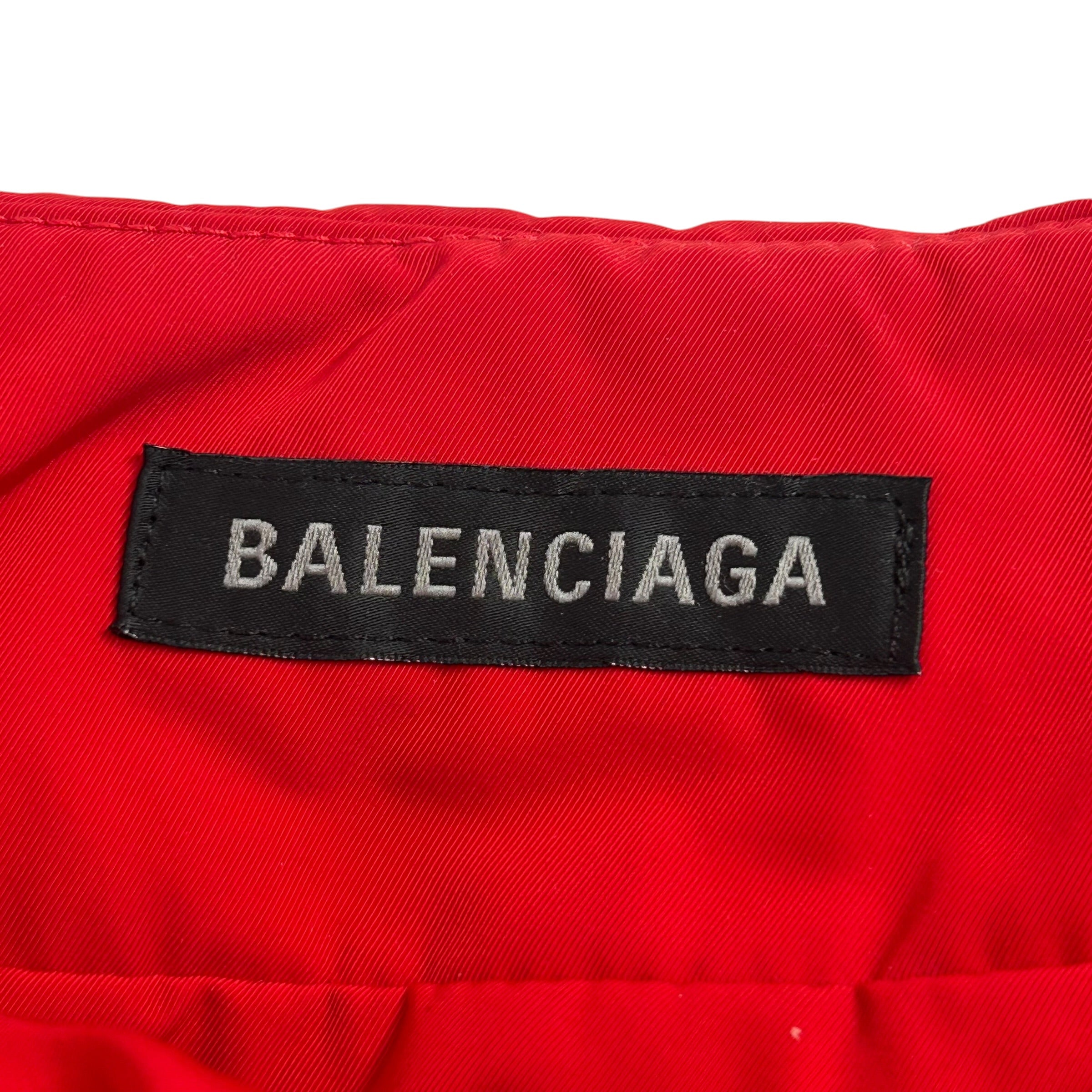 BALENCIAGA/Skirt/34/Polyester/RED/puffer skirt view 3