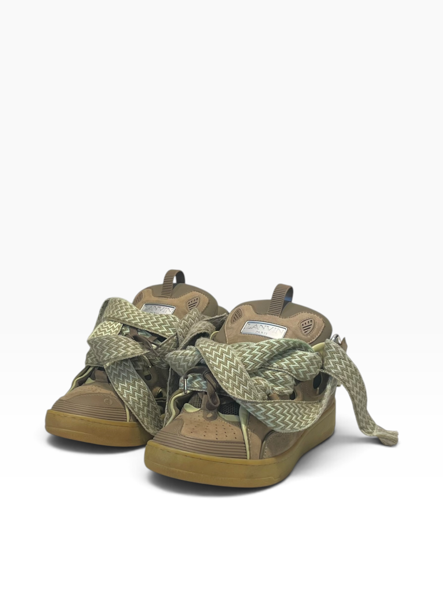 LANVIN/Low-Sneakers/US 10/Leather/GRN/Curb Sneakers view 1