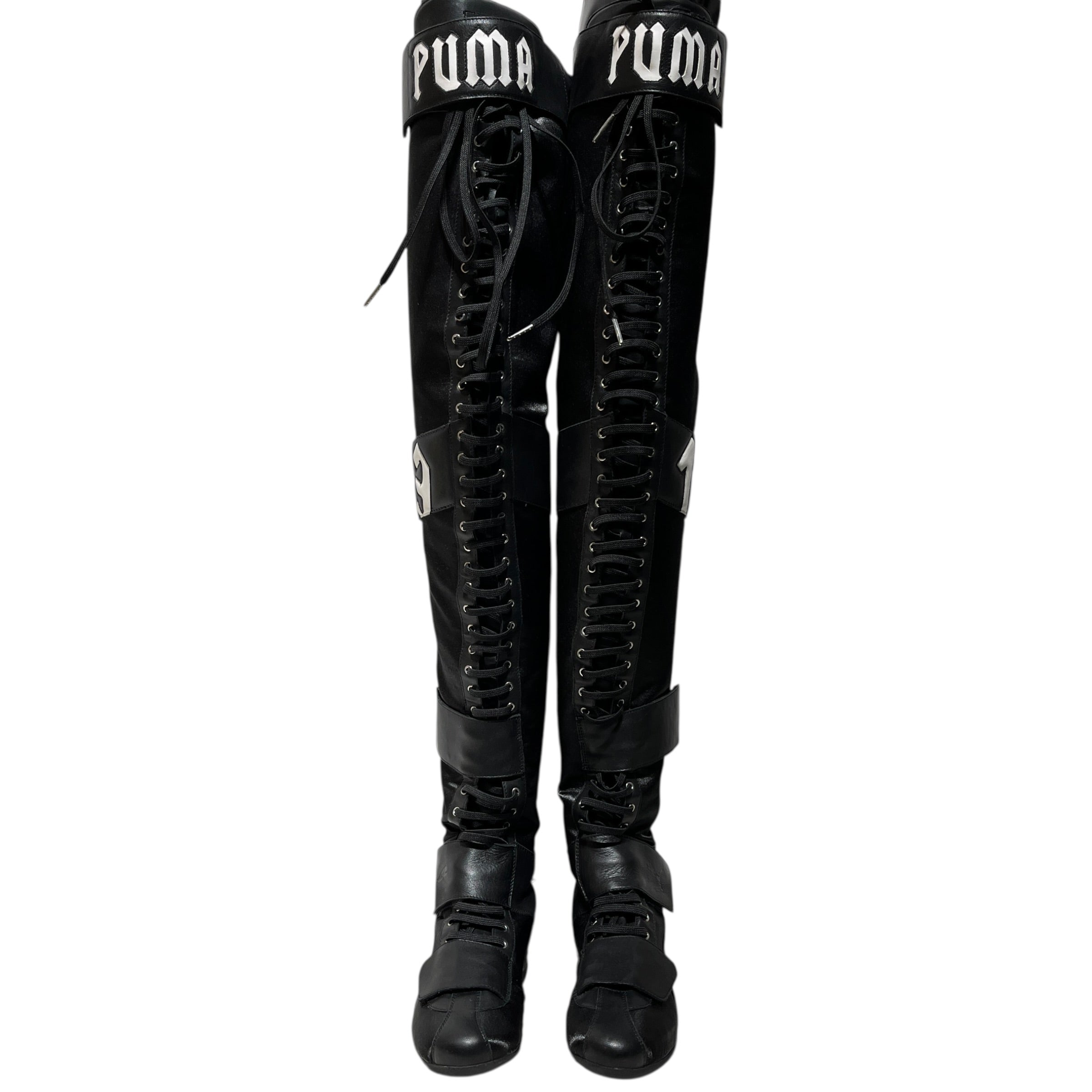 FENTY PUMA by Rihanna/Long Boots/US 6.5/Leather/BLK/ view 2