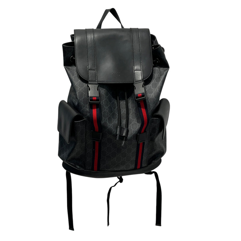 GUCCI/Backpack/OS/Monogram/Leather/BLK/GUCCI SUPREME BACKPACK BLK
