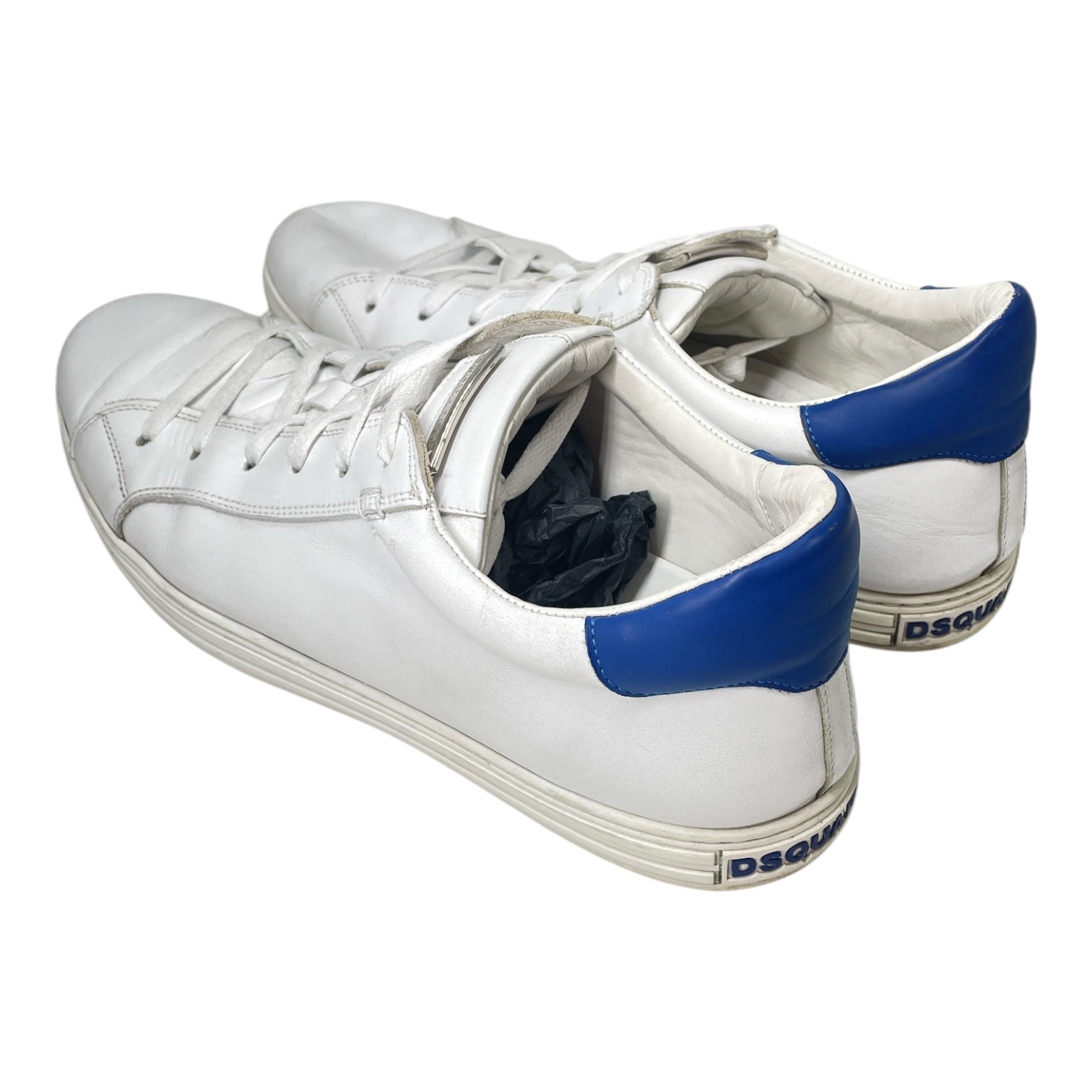 DSQUARED2/Low-Sneakers/EU 46/Leather/WHT/BLUE HEEL CLASSIC SNEAKER view 2