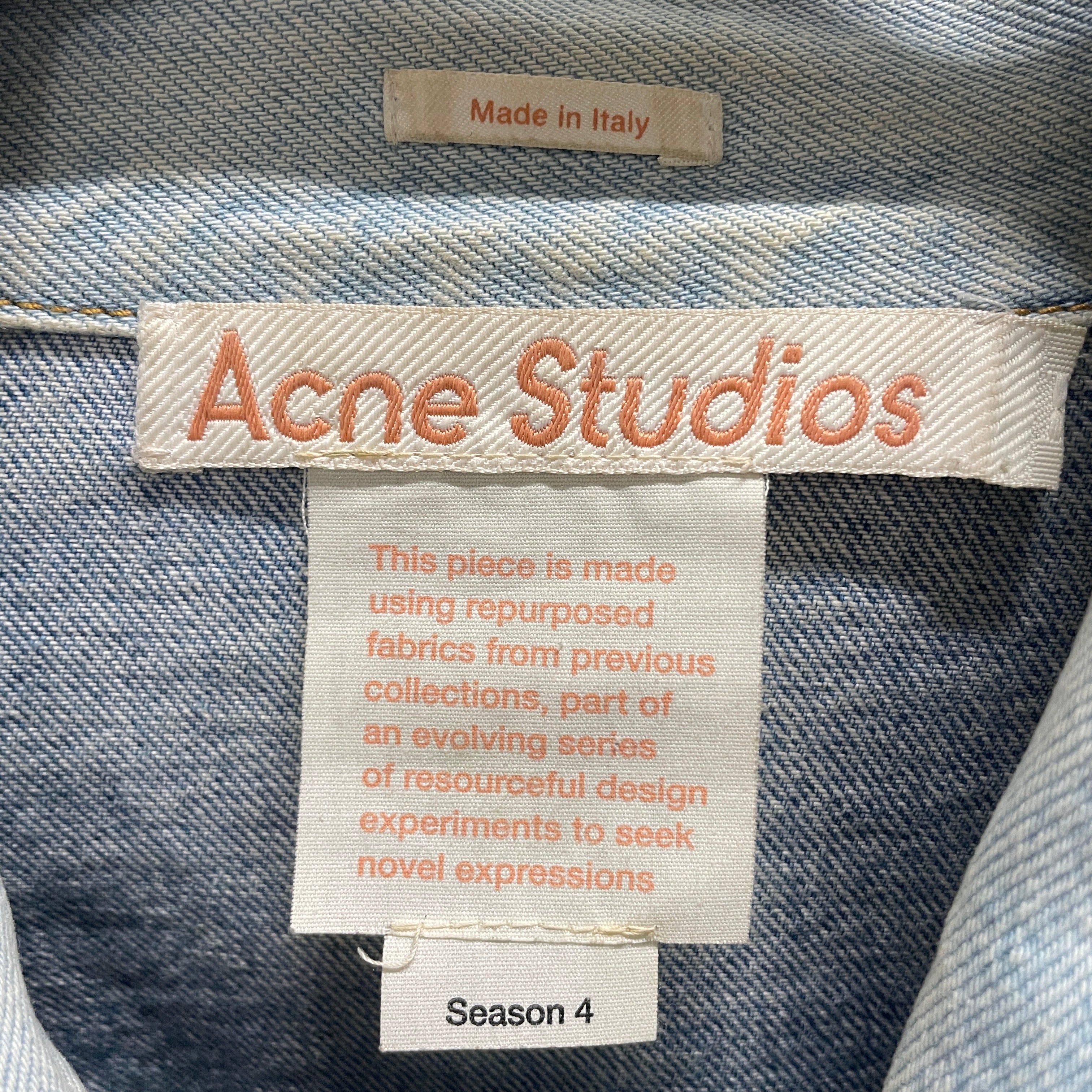 Acne Studios/Denim Jkt/XXS/Denim/BLU/2 dif denim blue view 3