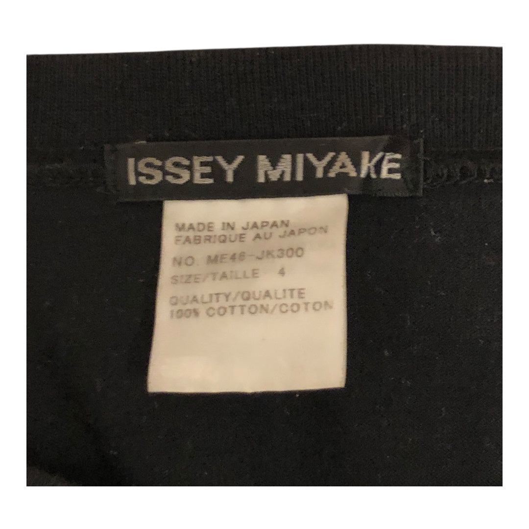 ISSEY MIYAKE/T-Shirt/4/Cotton/BLK/ view 3