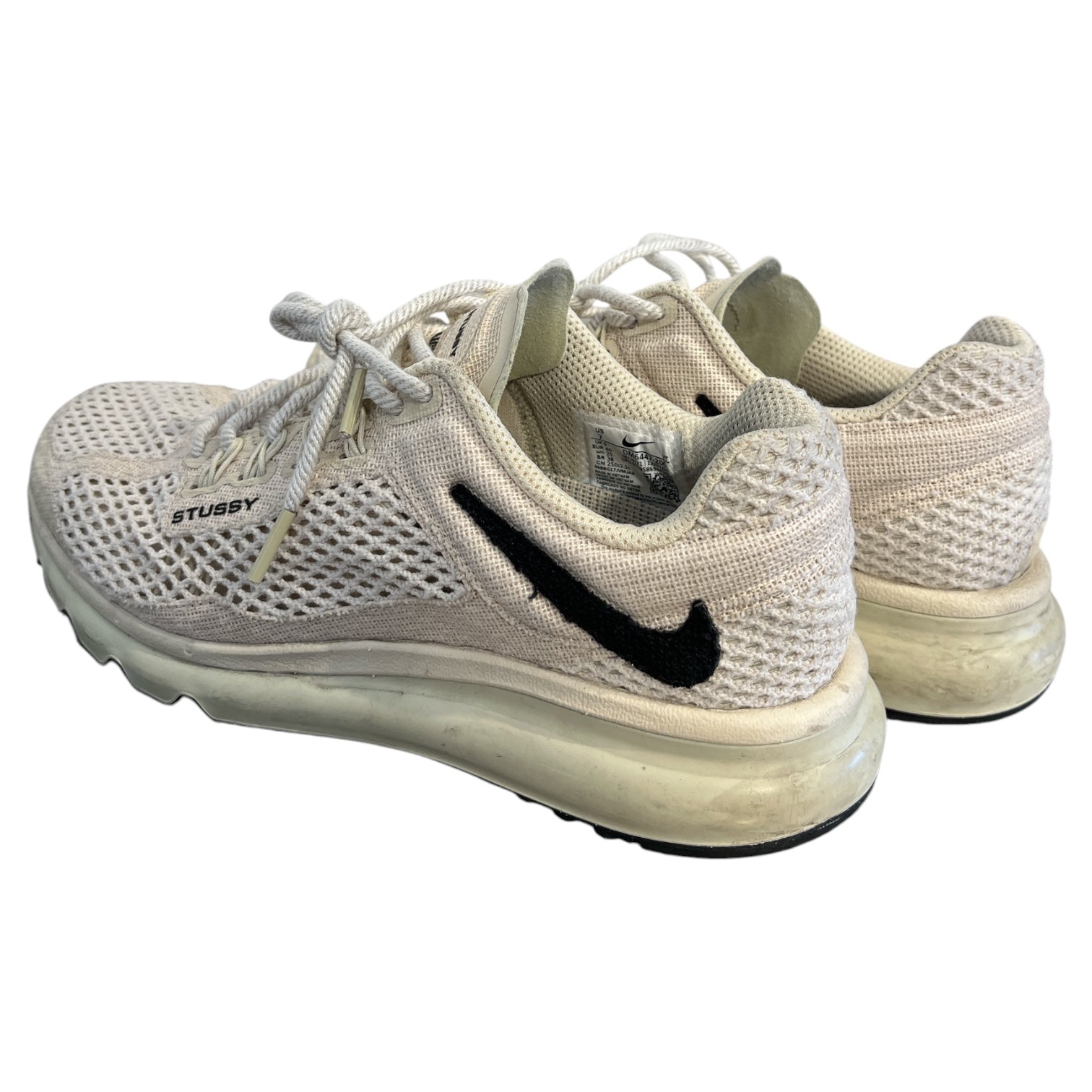 STUSSY/NIKE/Low-Sneakers/US 7/Cotton/CRM/WAFFLE SKIN view 2