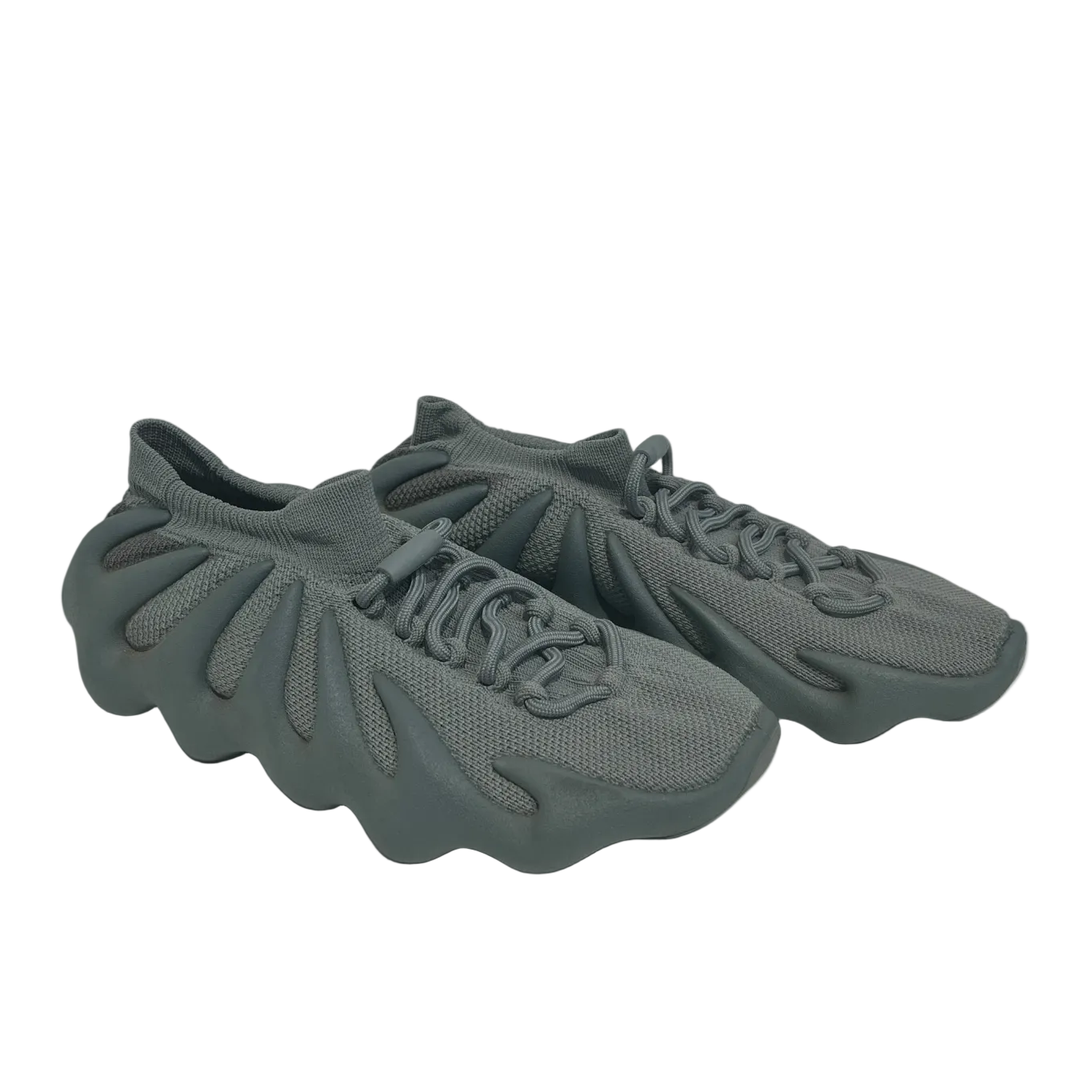 YEEZY/Low-Sneakers/US 9/Cotton/GRY/450 graphite view 1