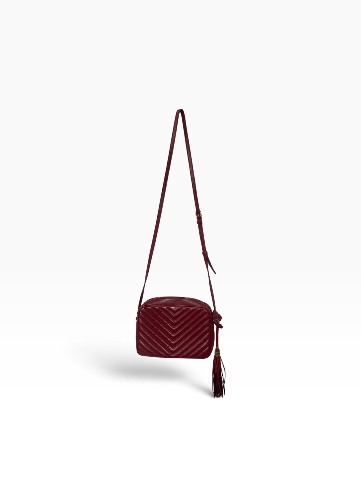 YVES SAINT LAURENT/Bag/Leather/RED/CAMERA BAG view 1