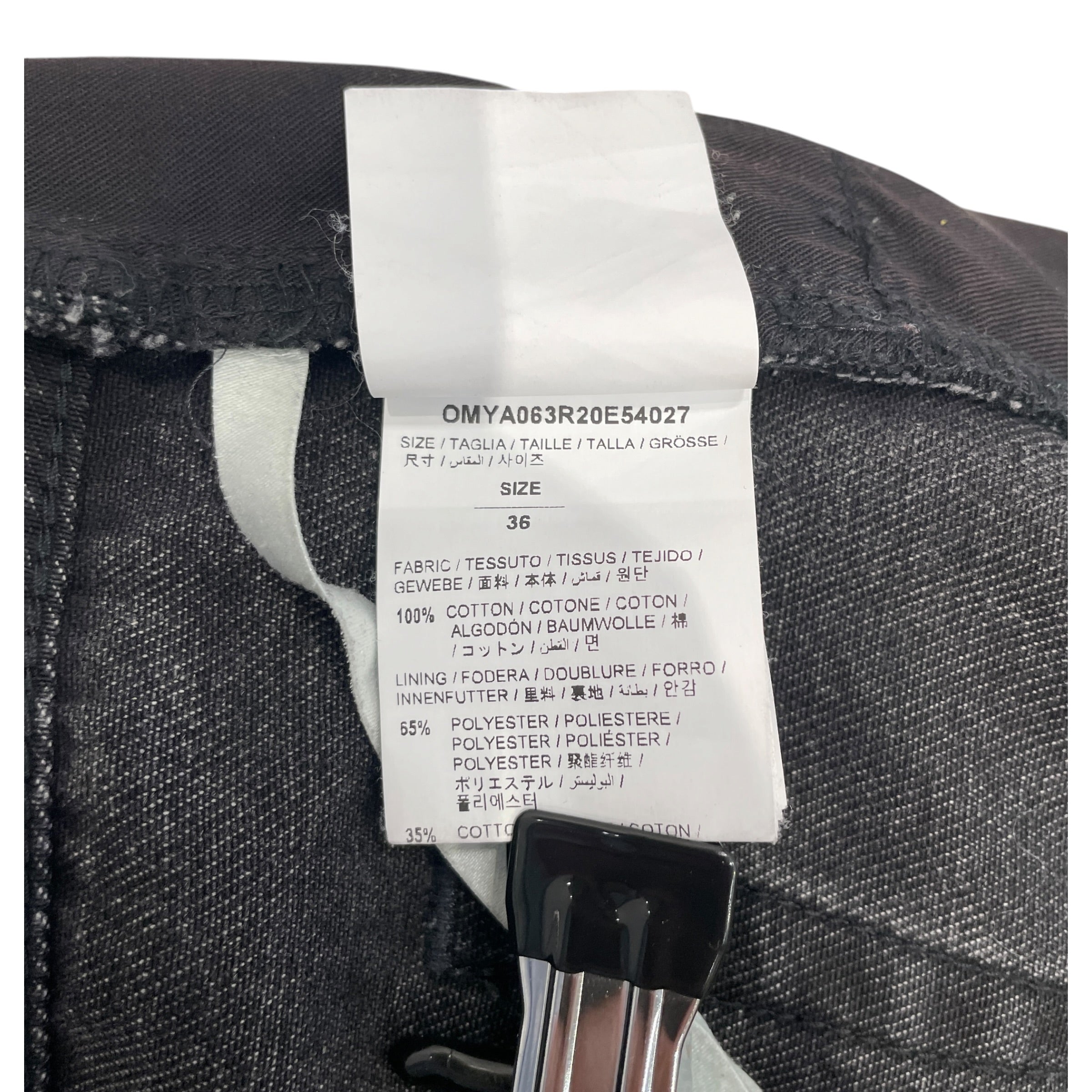 OFF-WHITE/Straight Pants/36/Cotton/GRY/BACK PKT STRIPE DENIM view 5