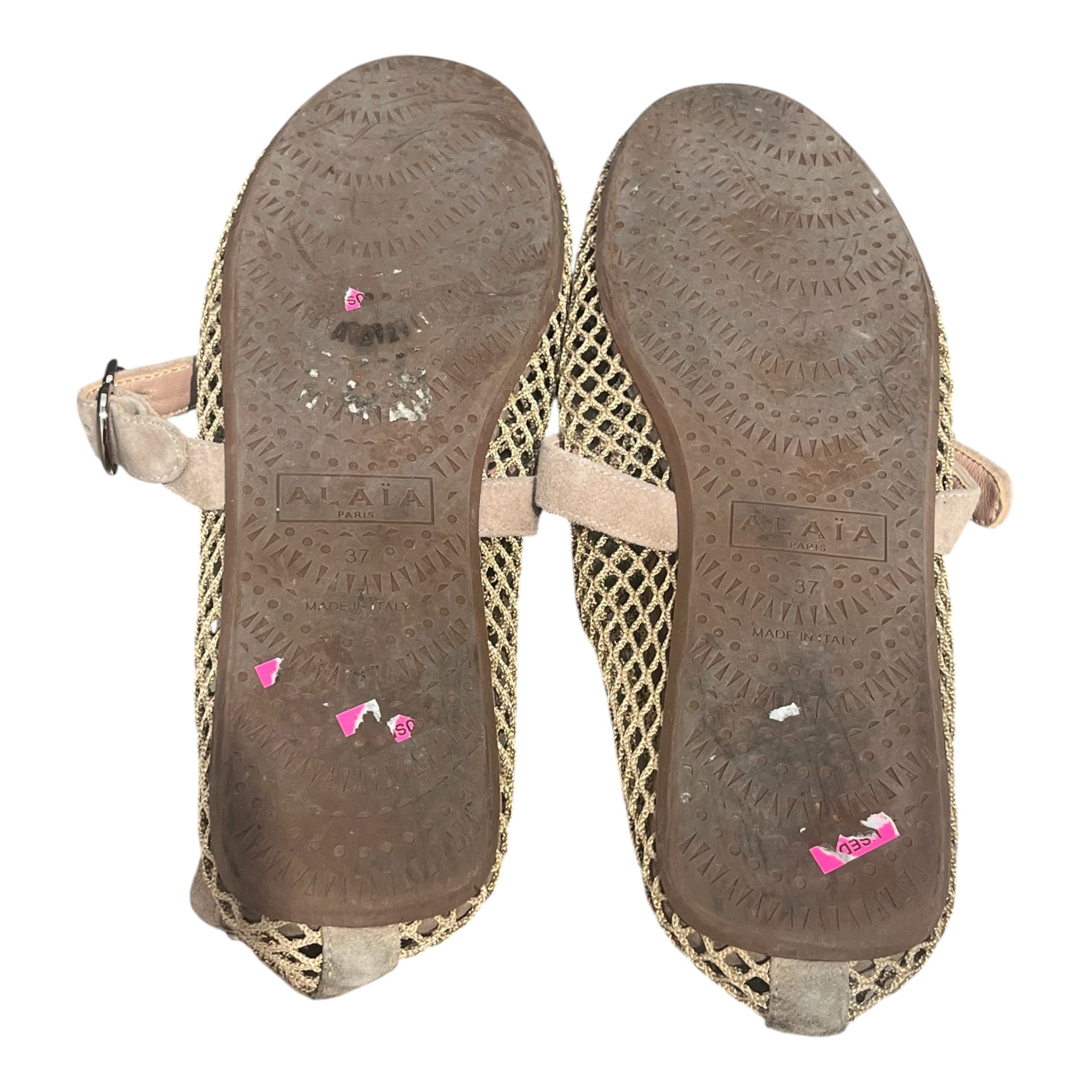 ALAIA/Flat Shoes/EU 37/Cotton/BEG/FISH NETS view 7