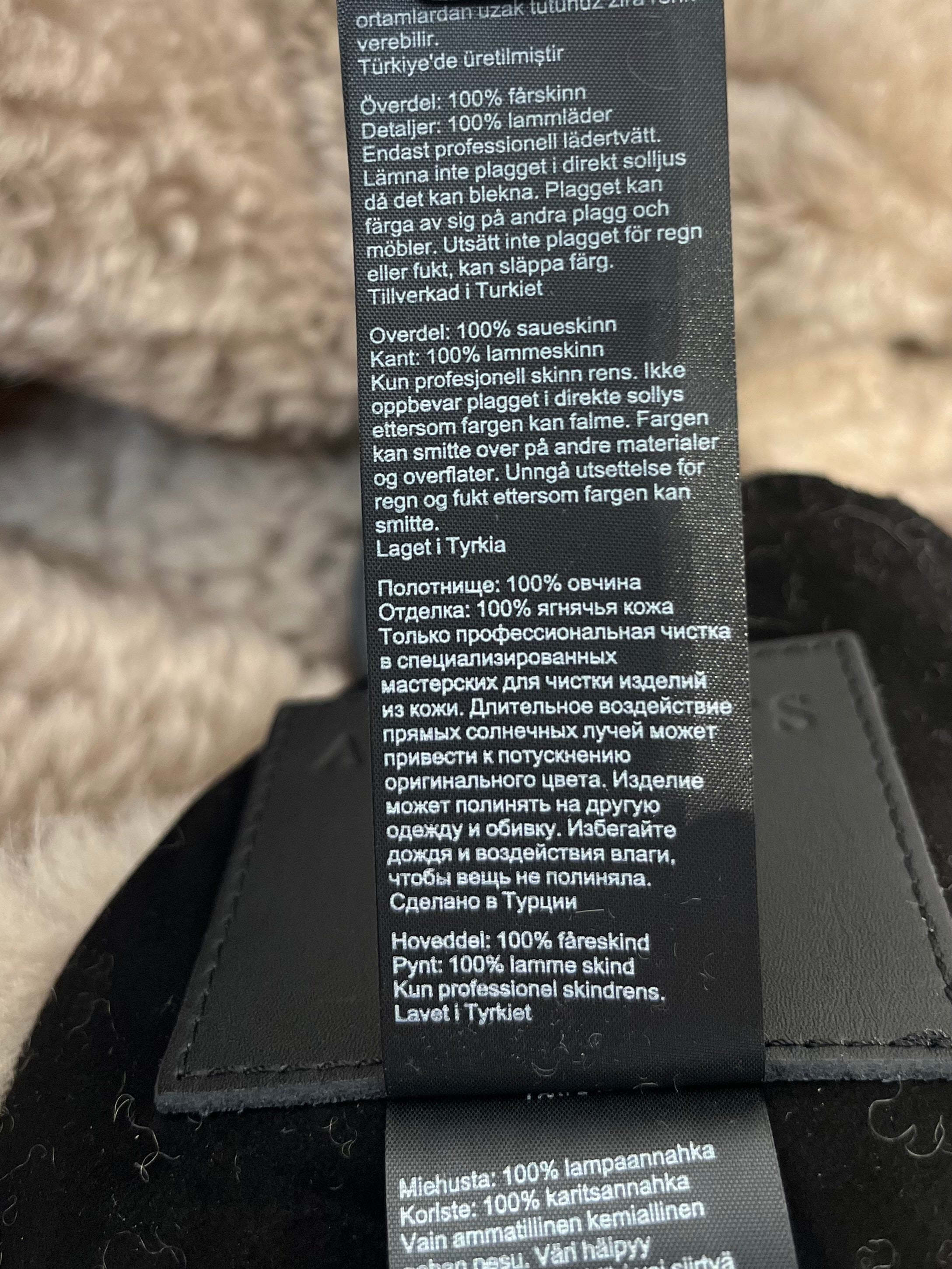 ALLSAINTS/Vest/M/Leather/BLK/shearling interior zipupbuckle view 7