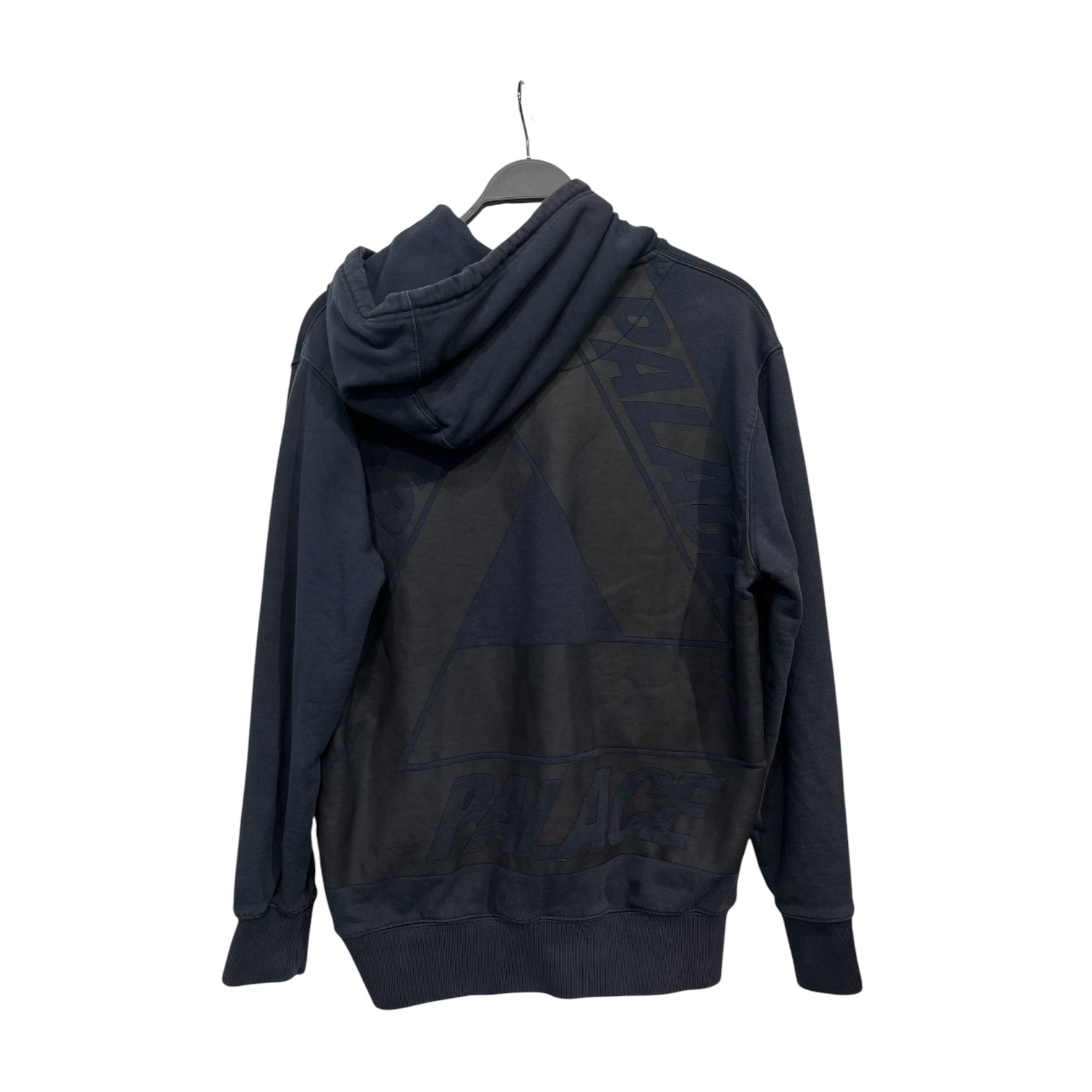 PALACE/Hoodie/M/Cotton/NVY/black logo view 2