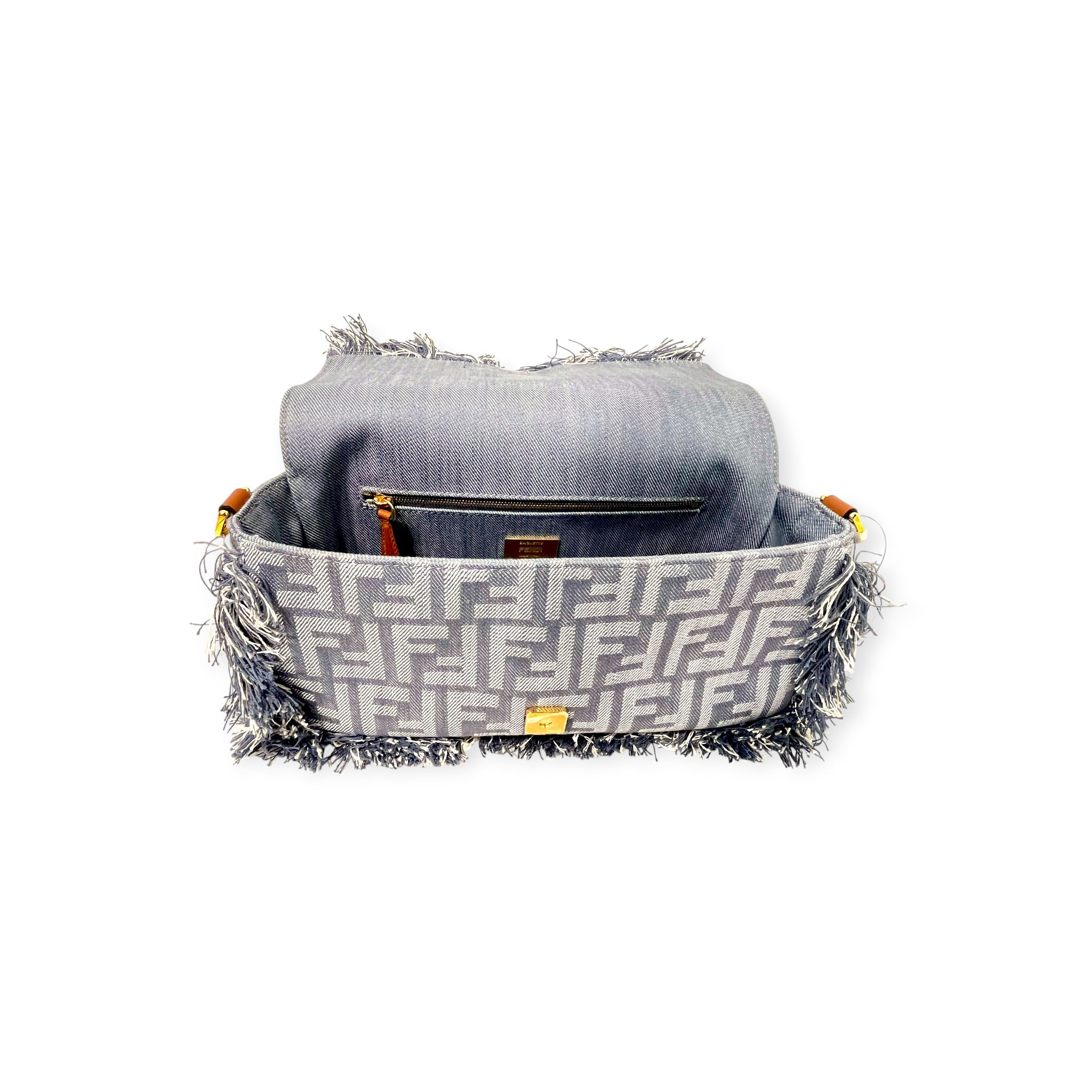 FENDI/Bag/Monogram/Denim/BLU/BAGUETTE/DENIM FRAYING view 8