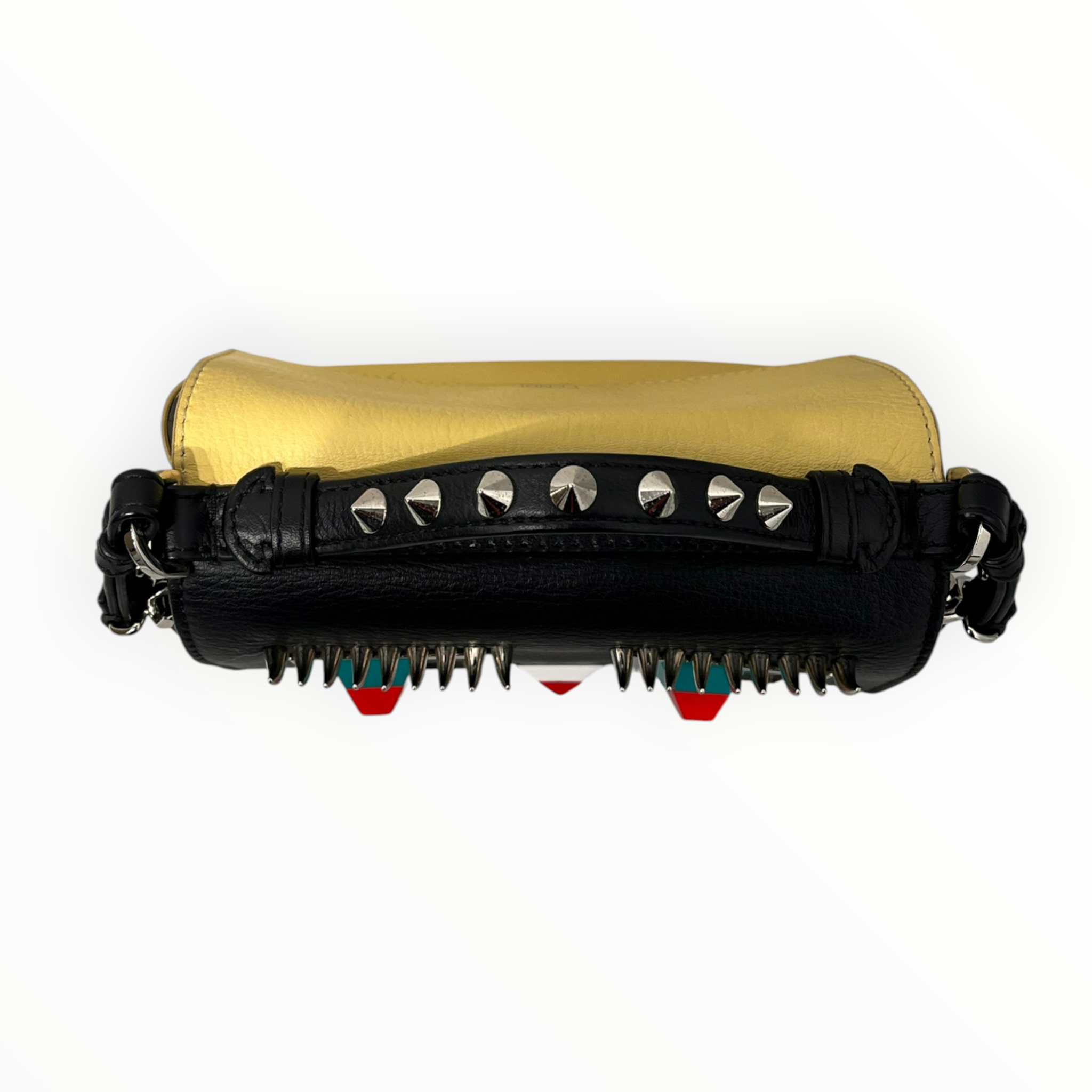 FENDI/Bag/Leather/BLK/DOUBLE BAGUETTE MINI FACE view 3